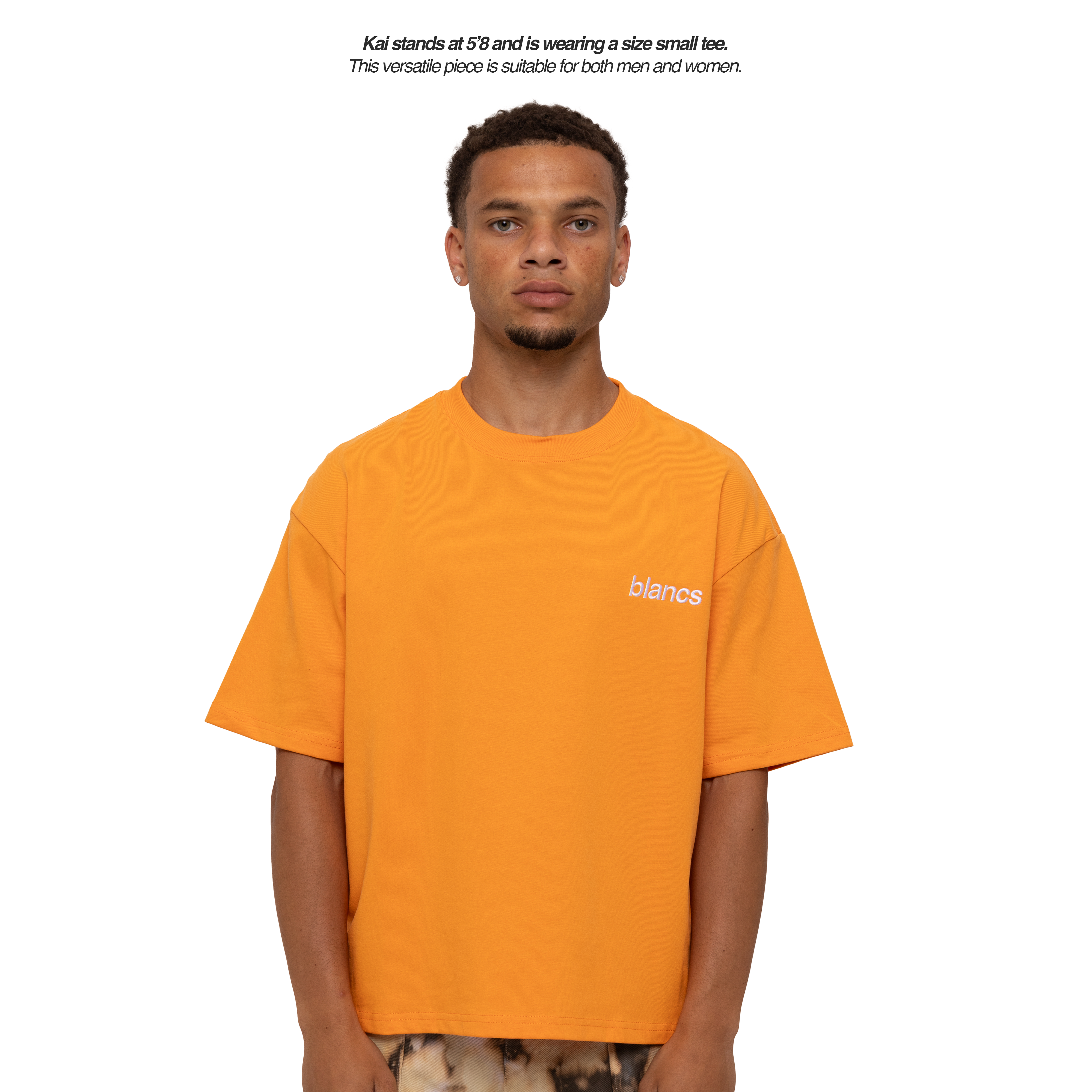 BLANCS CLASSIC LOGO TEE - ORANGE