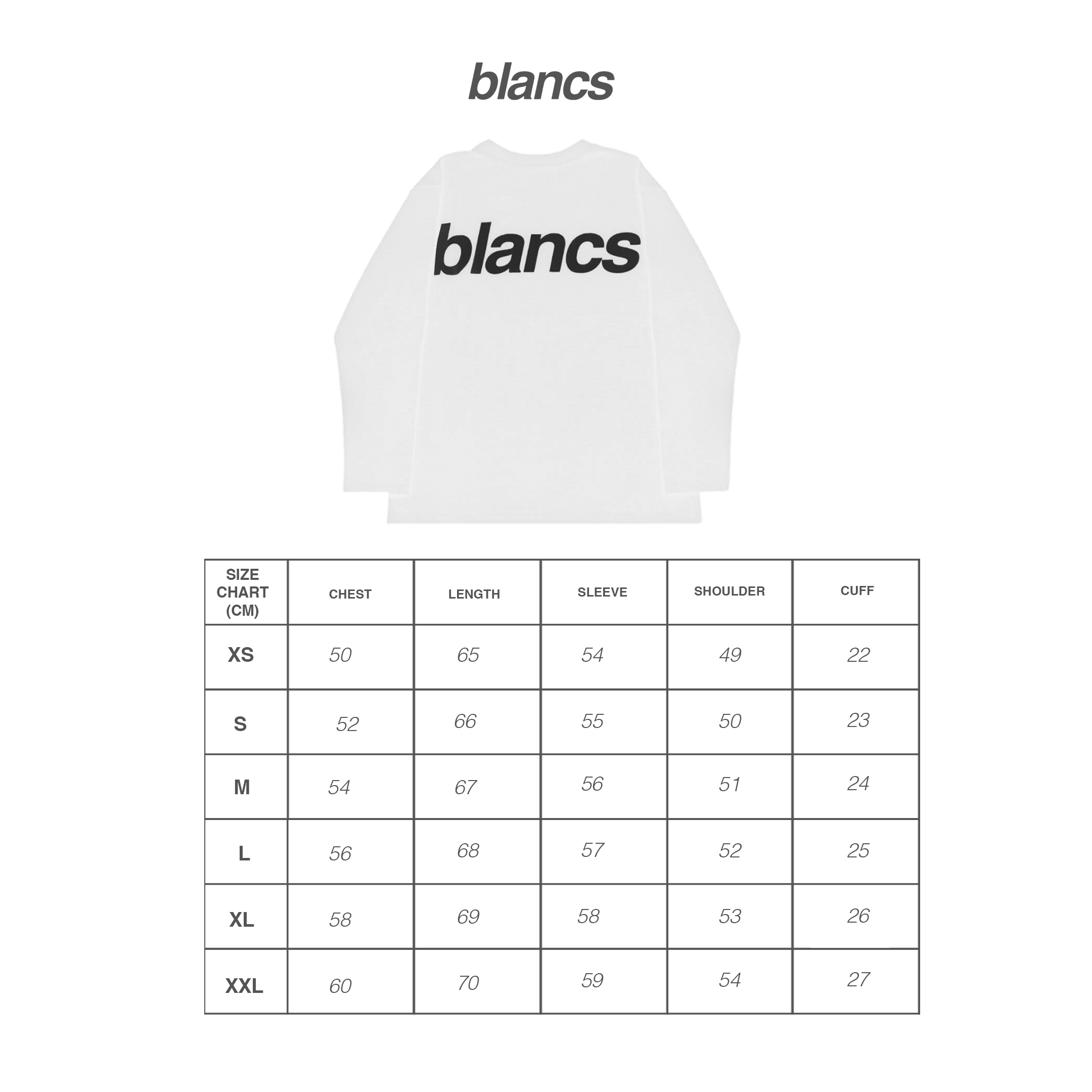 BLANCS WAFFLE KNIT L/S - WHITE