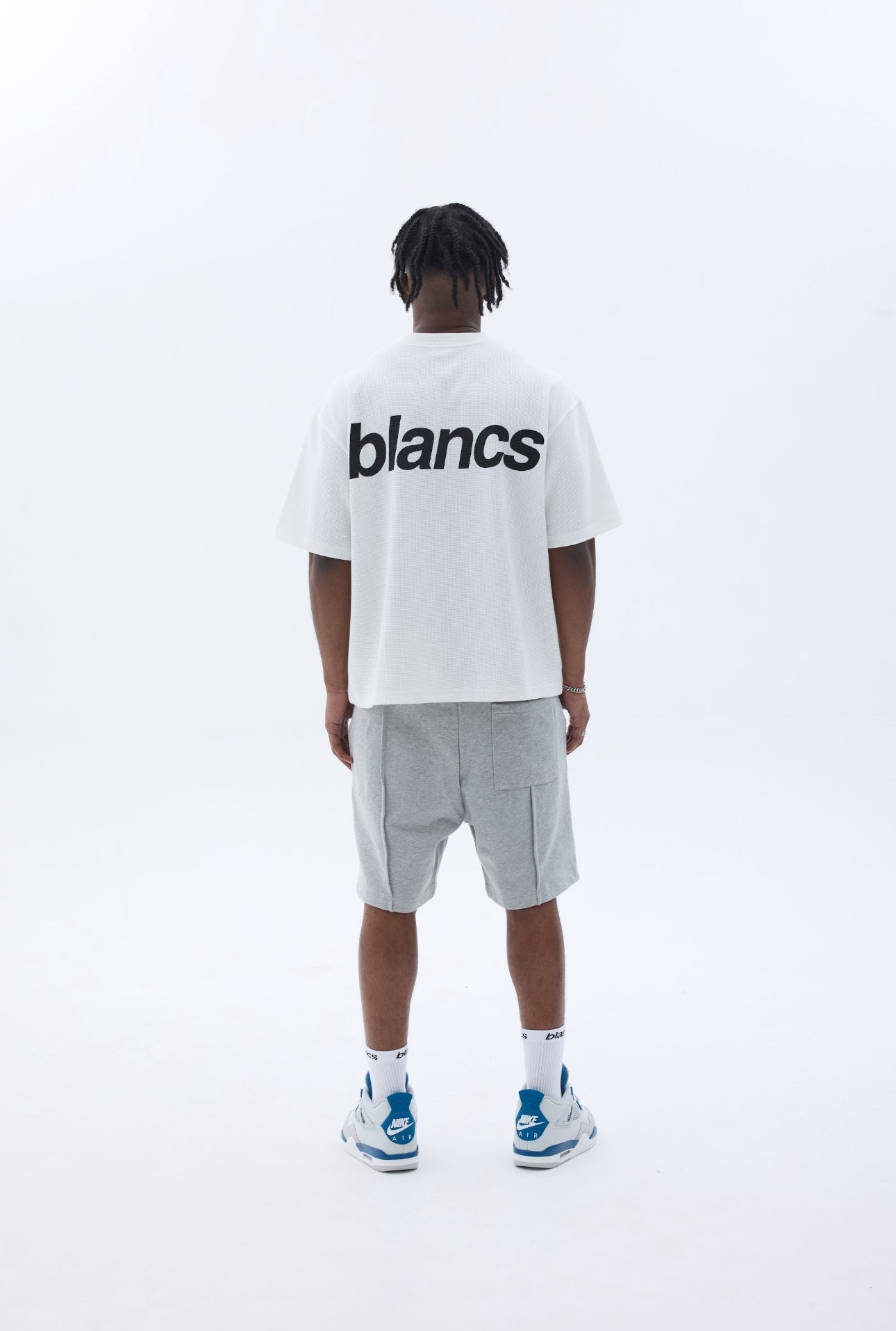 BLANCS WAFFLE KNIT S/S - WHITE