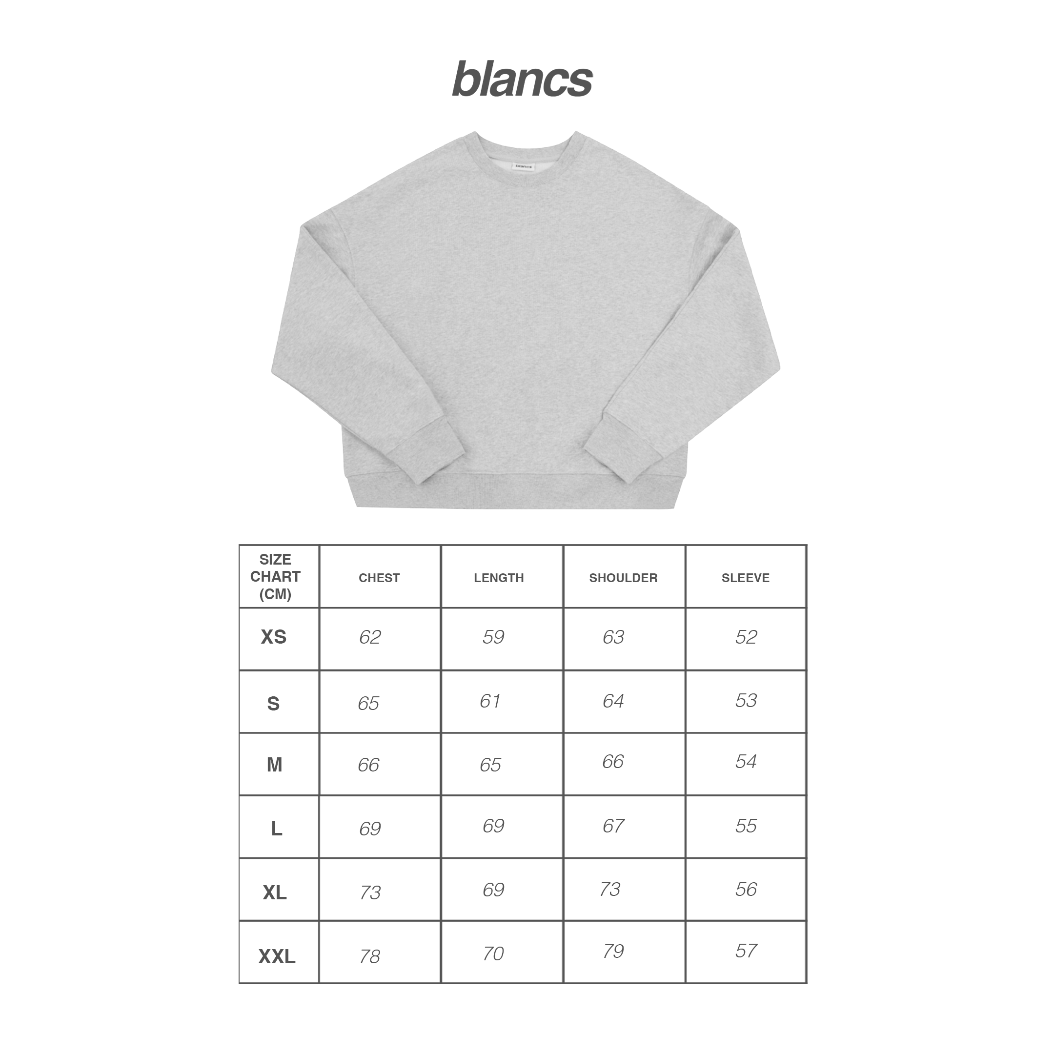 BLANCS SWEATSHIRT - GREY