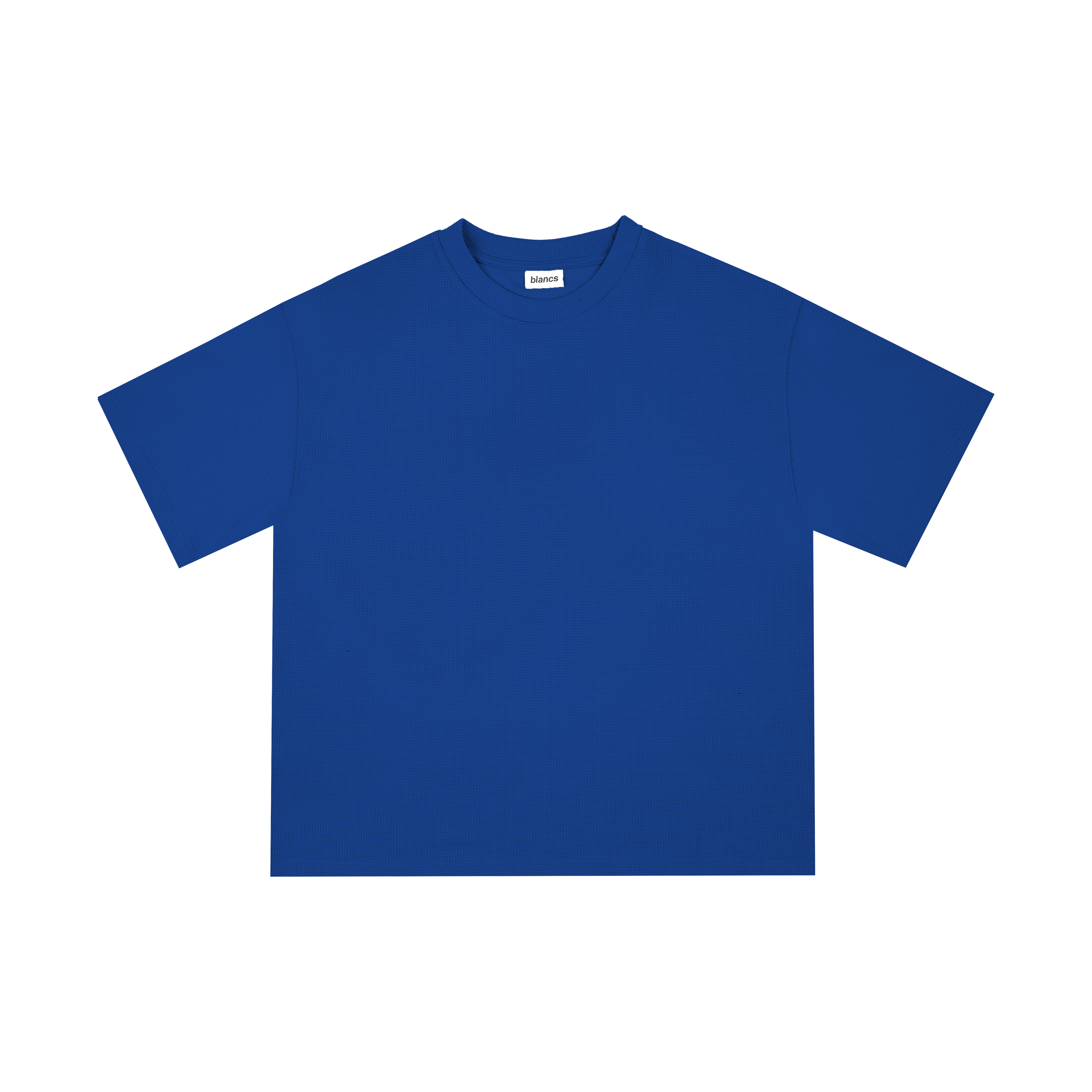 BLANCS WAFFLE KNIT S/S - BLUE