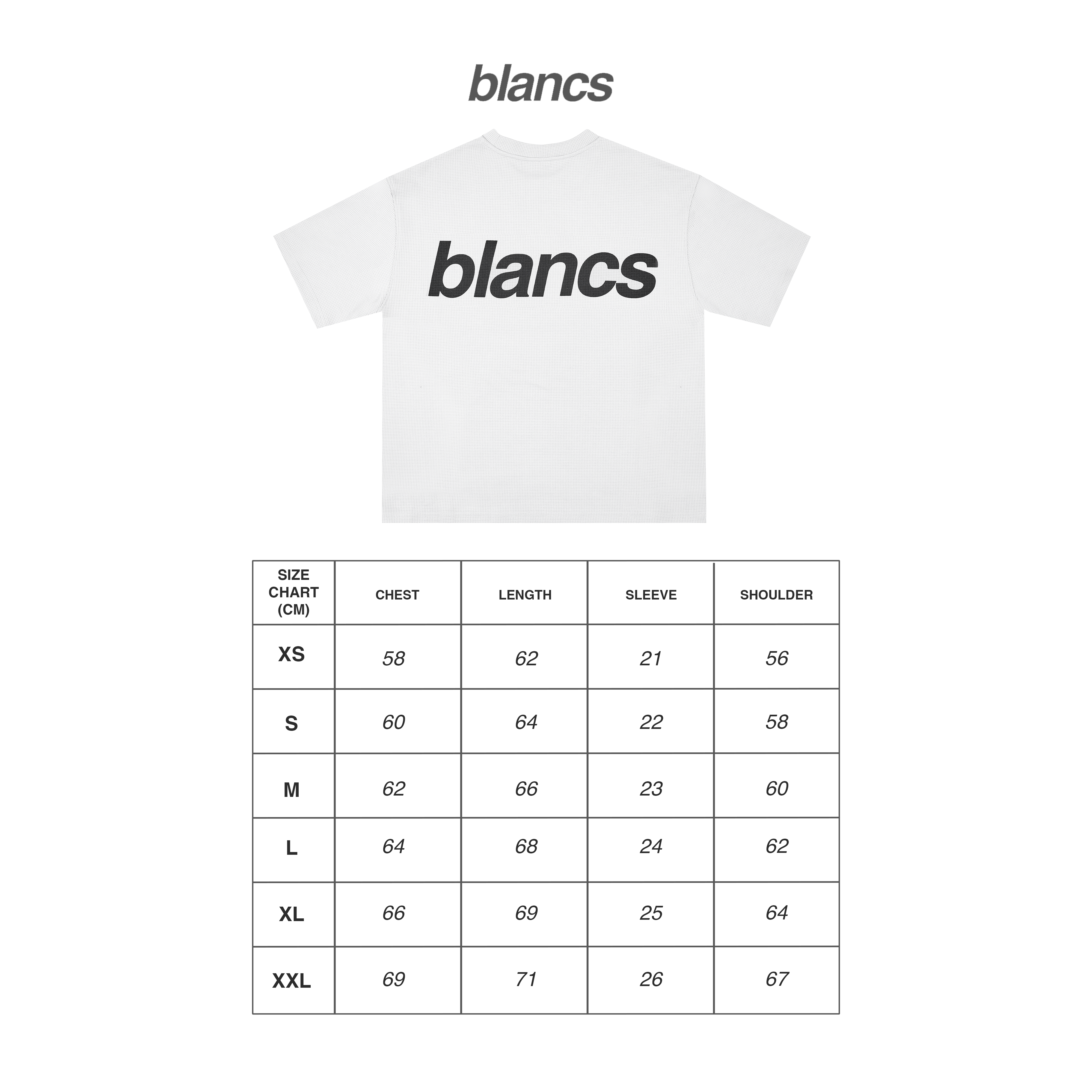 BLANCS WAFFLE KNIT S/S - WHITE