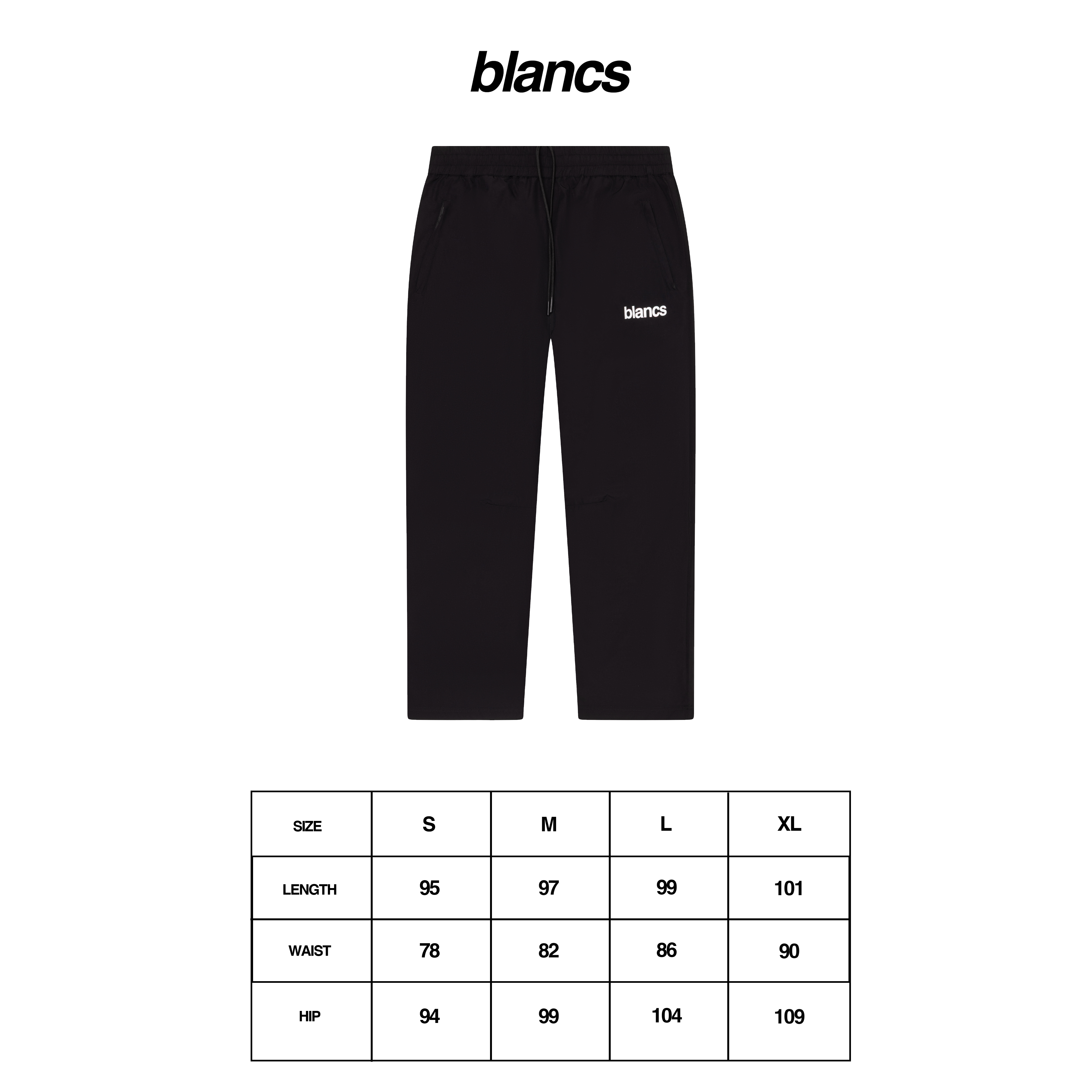 BLANCS MENS ACTIVEWEAR PANTS - BLACK