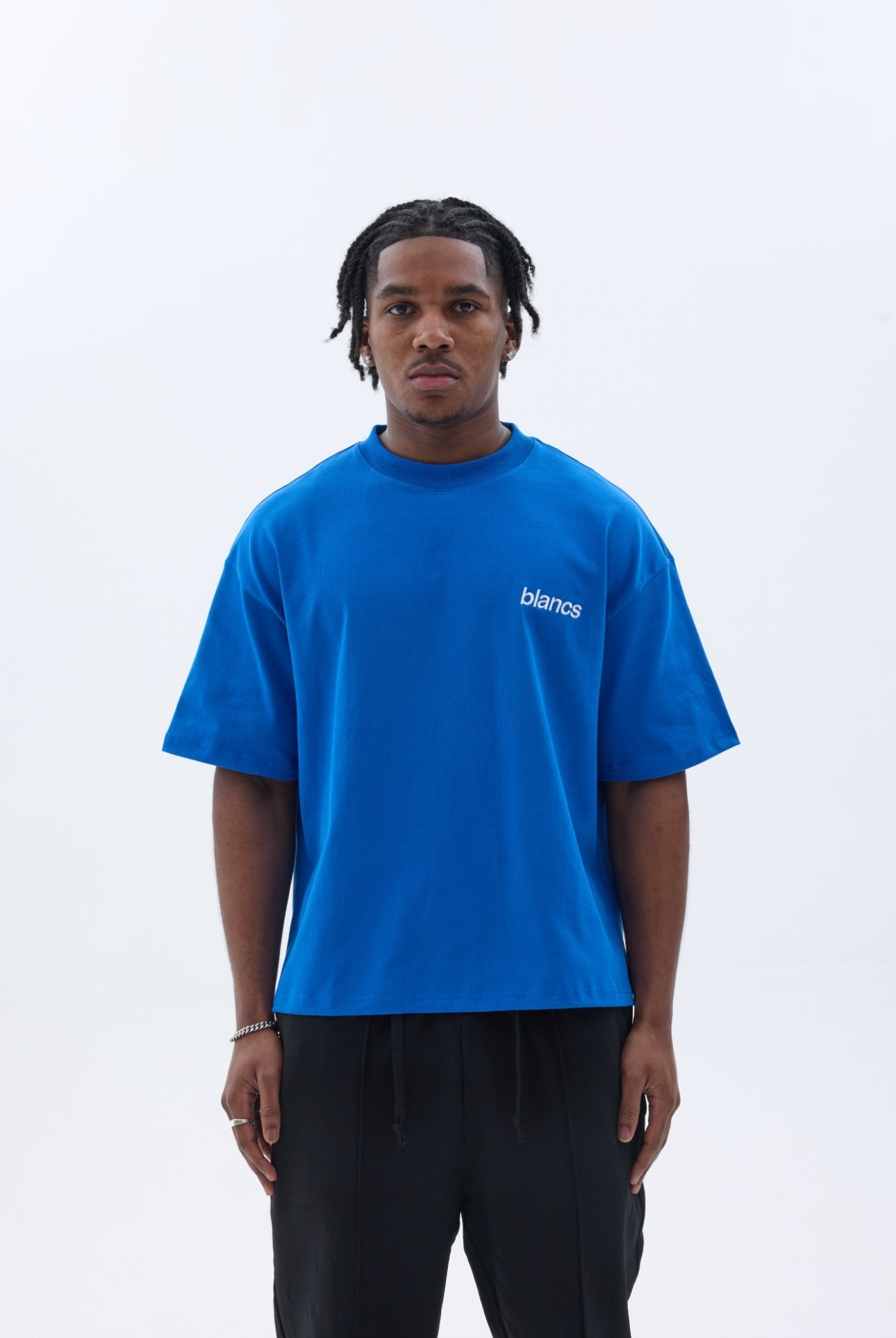 BLANCS CLASSIC LOGO TEE - BLUE