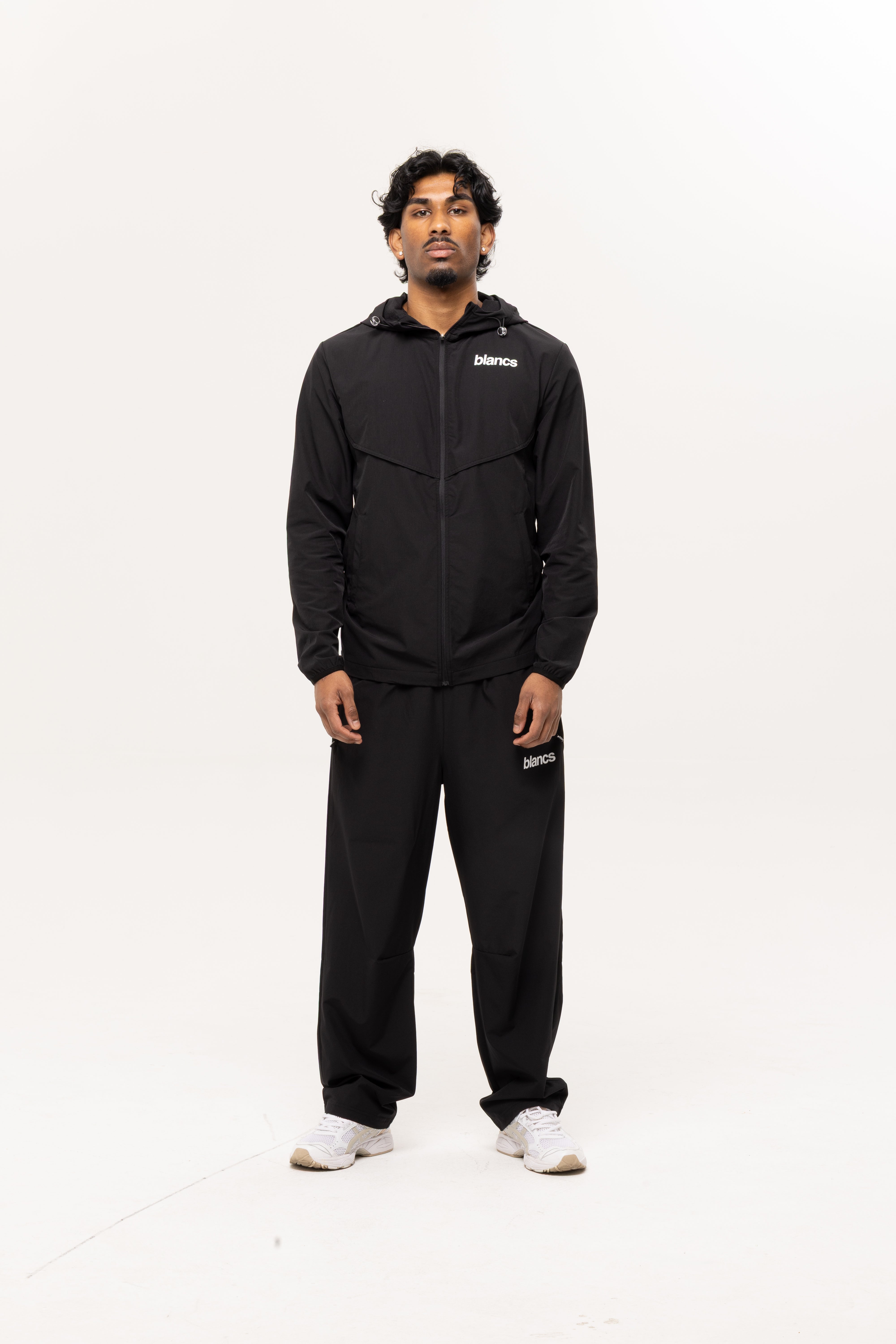 BLANCS MENS ACTIVEWEAR TRACK JACKET - BLACK