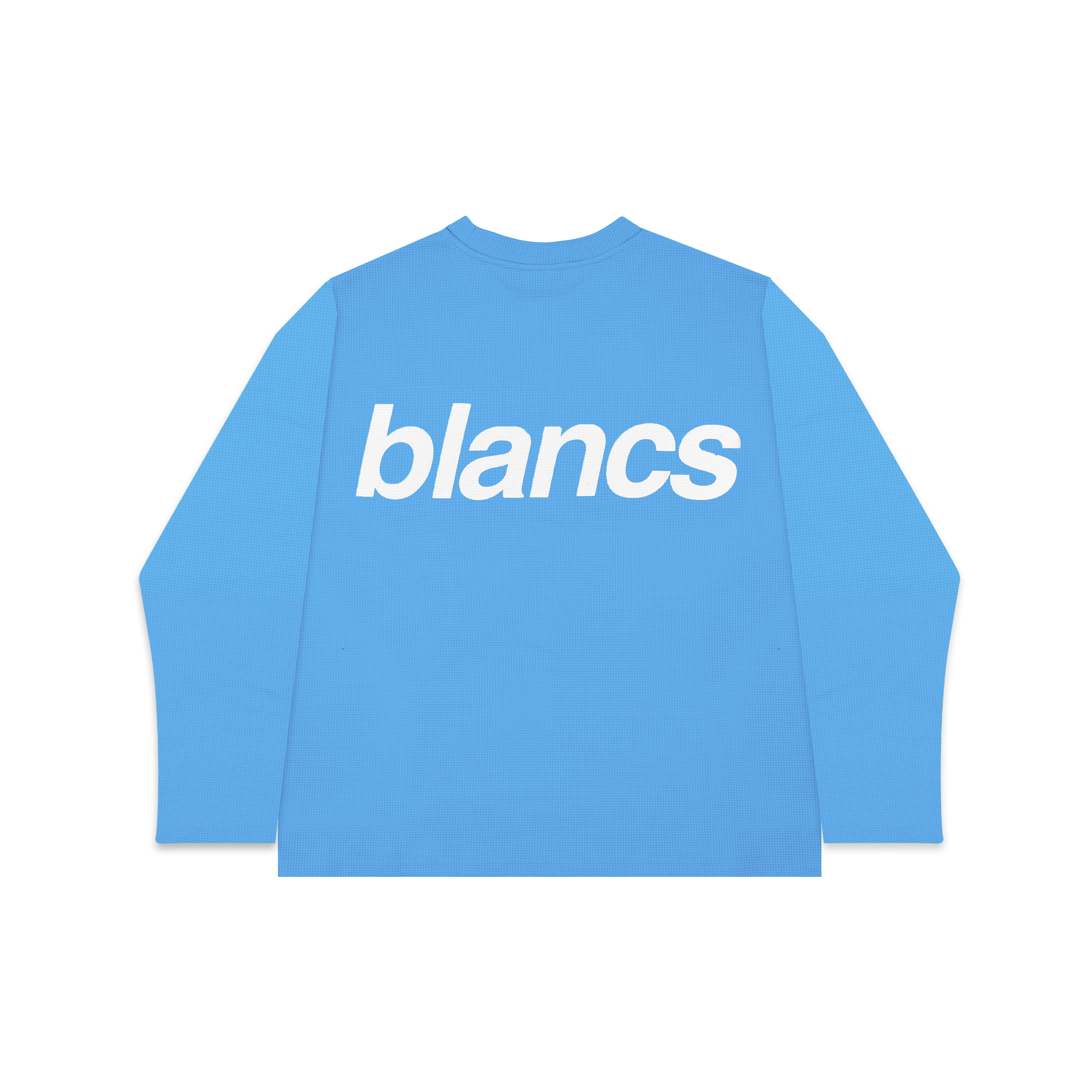 BLANCS WAFFLE KNIT L/S - BABY BLUE