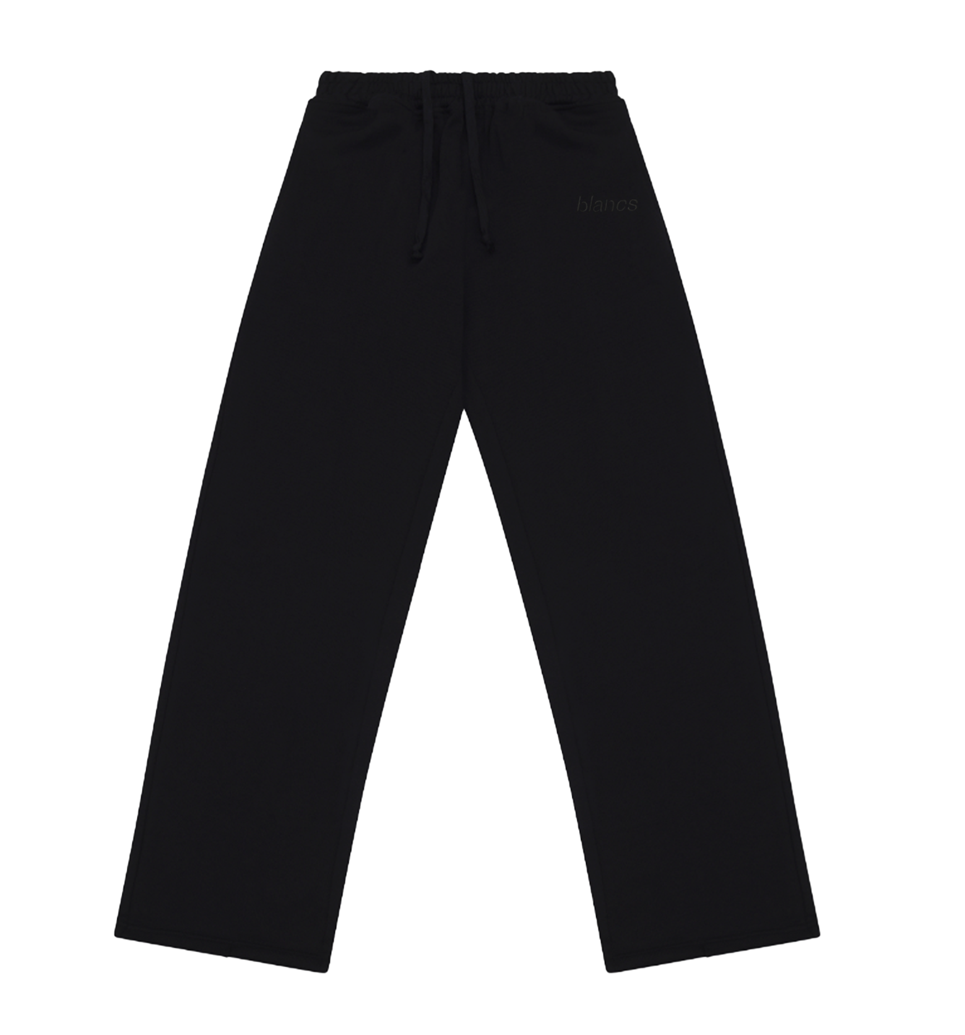 BLANCS WAFFLE KNIT JOGGERS - BLACK