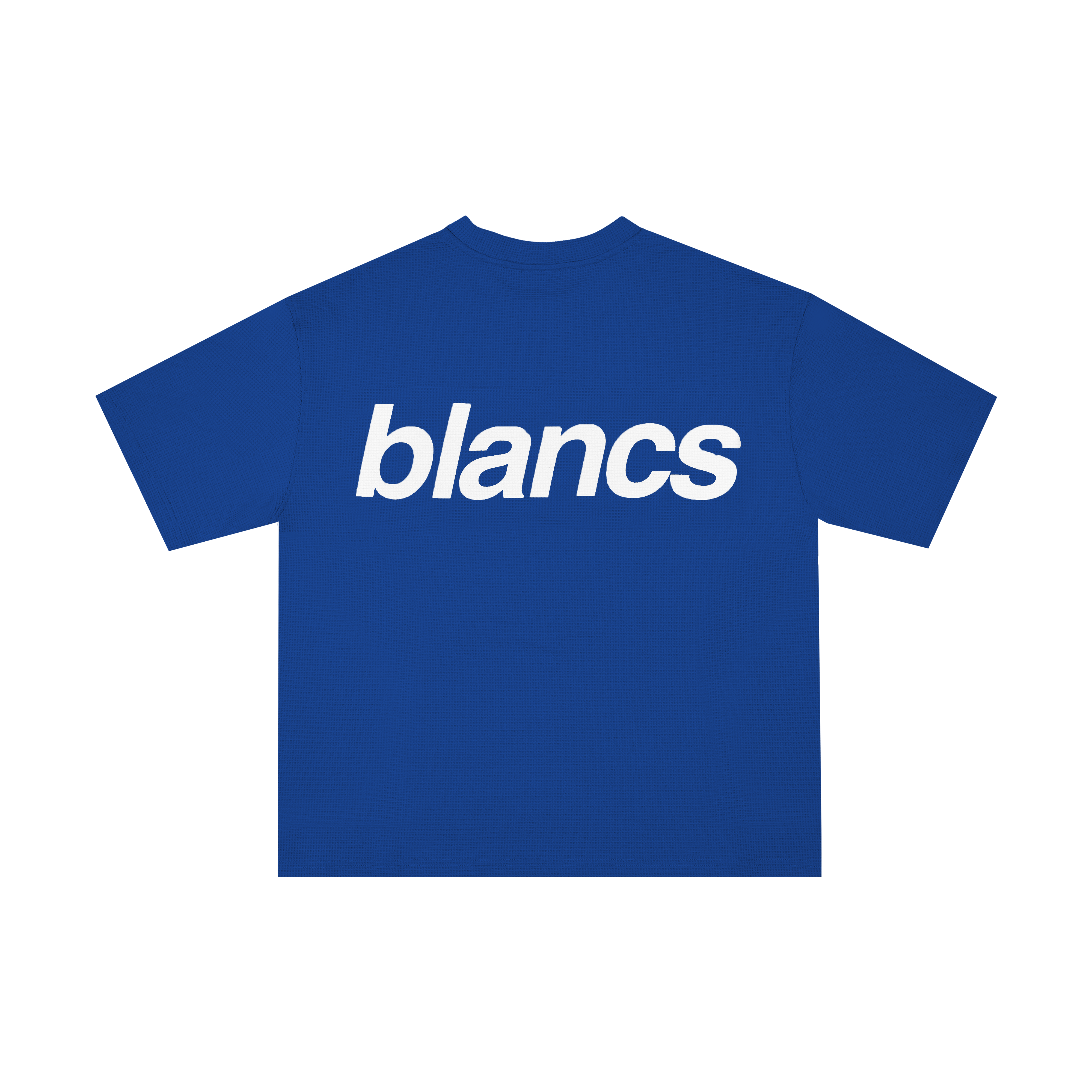 BLANCS WAFFLE KNIT S/S - BLUE