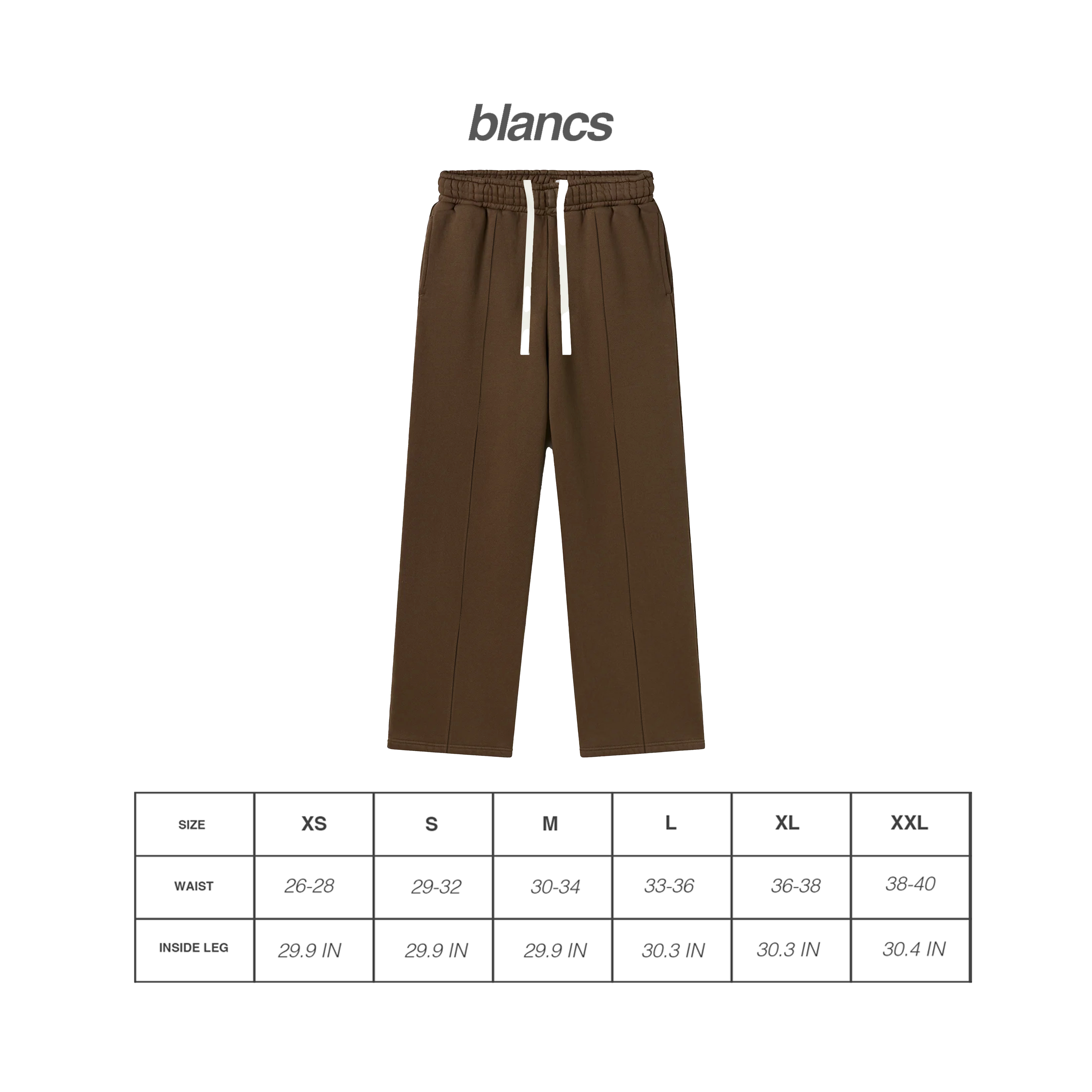 BLANCS JOGGERS - BROWN