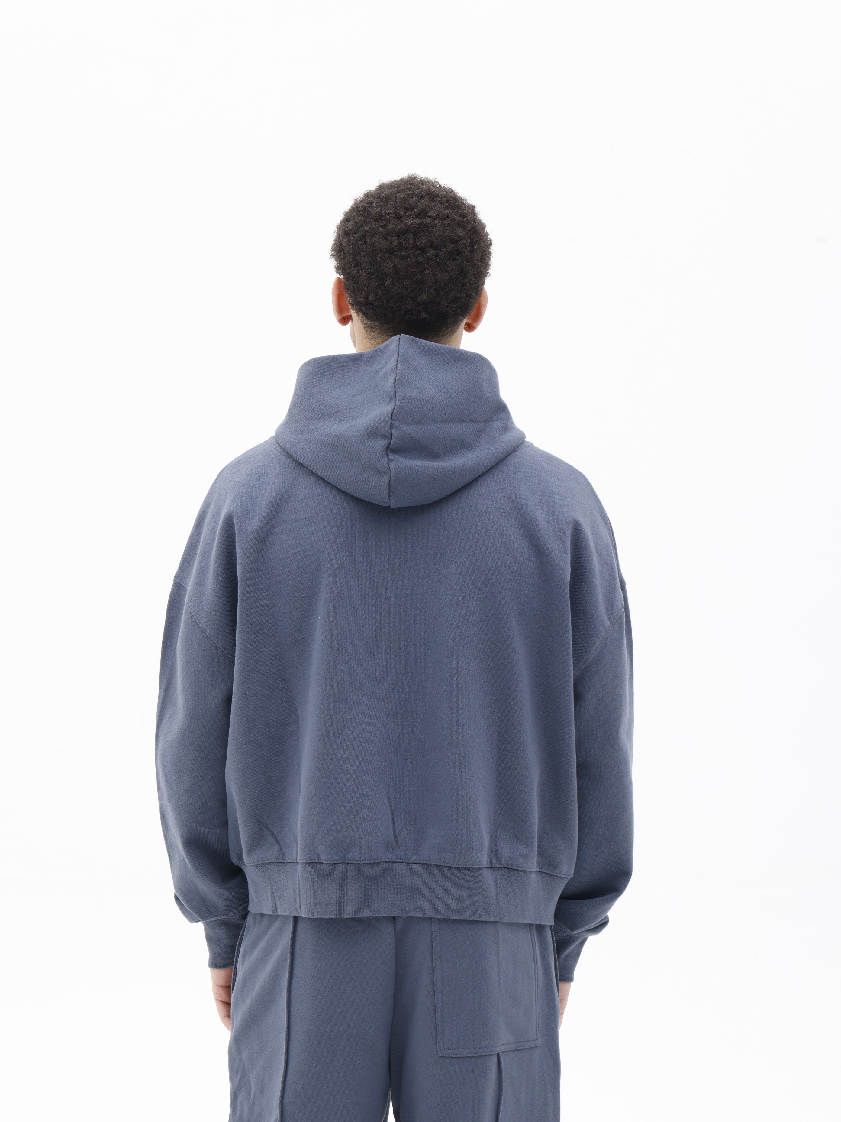 BLANCS ZIP HOODIE - NAVY