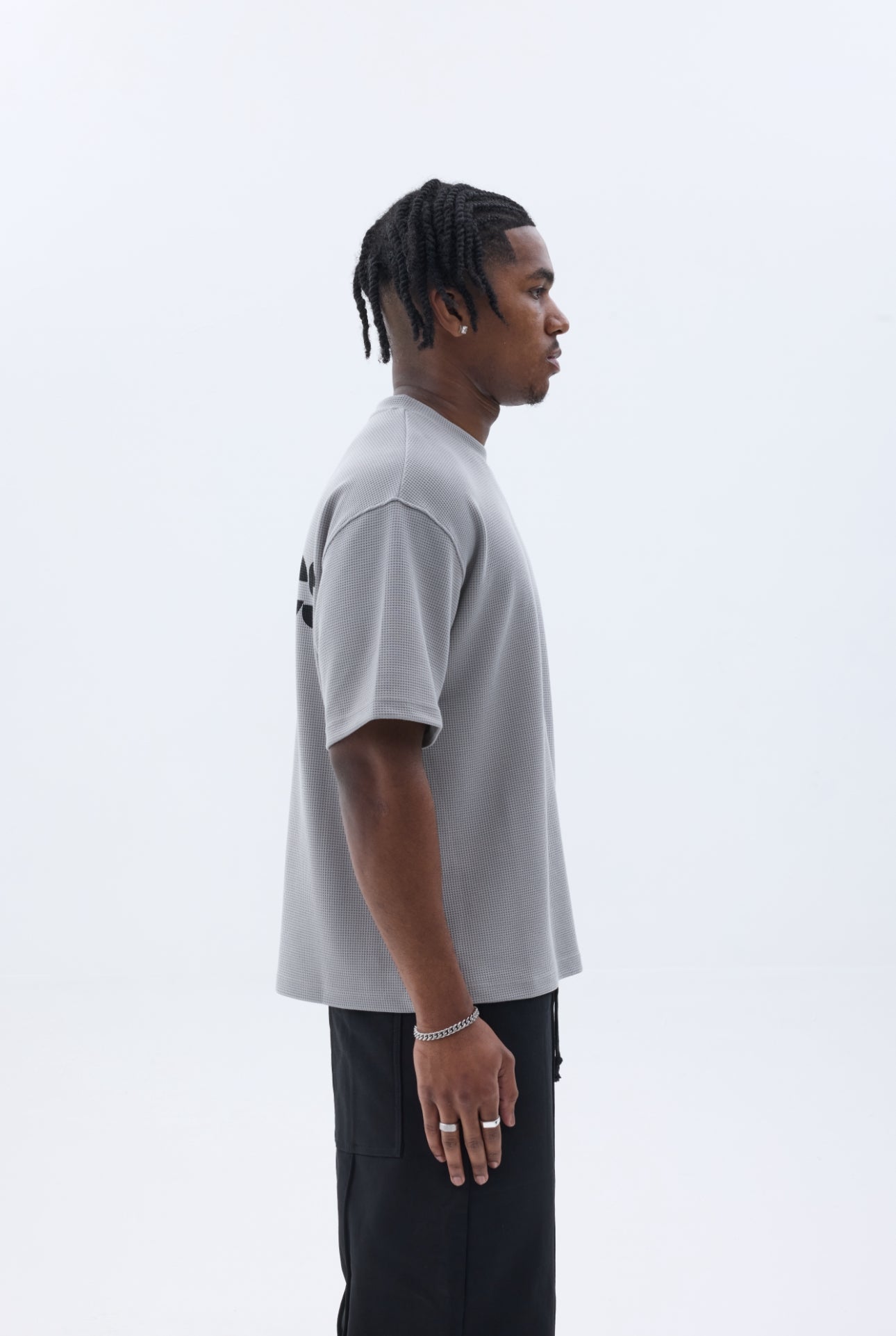 BLANCS WAFFLE KNIT S/S - GREY