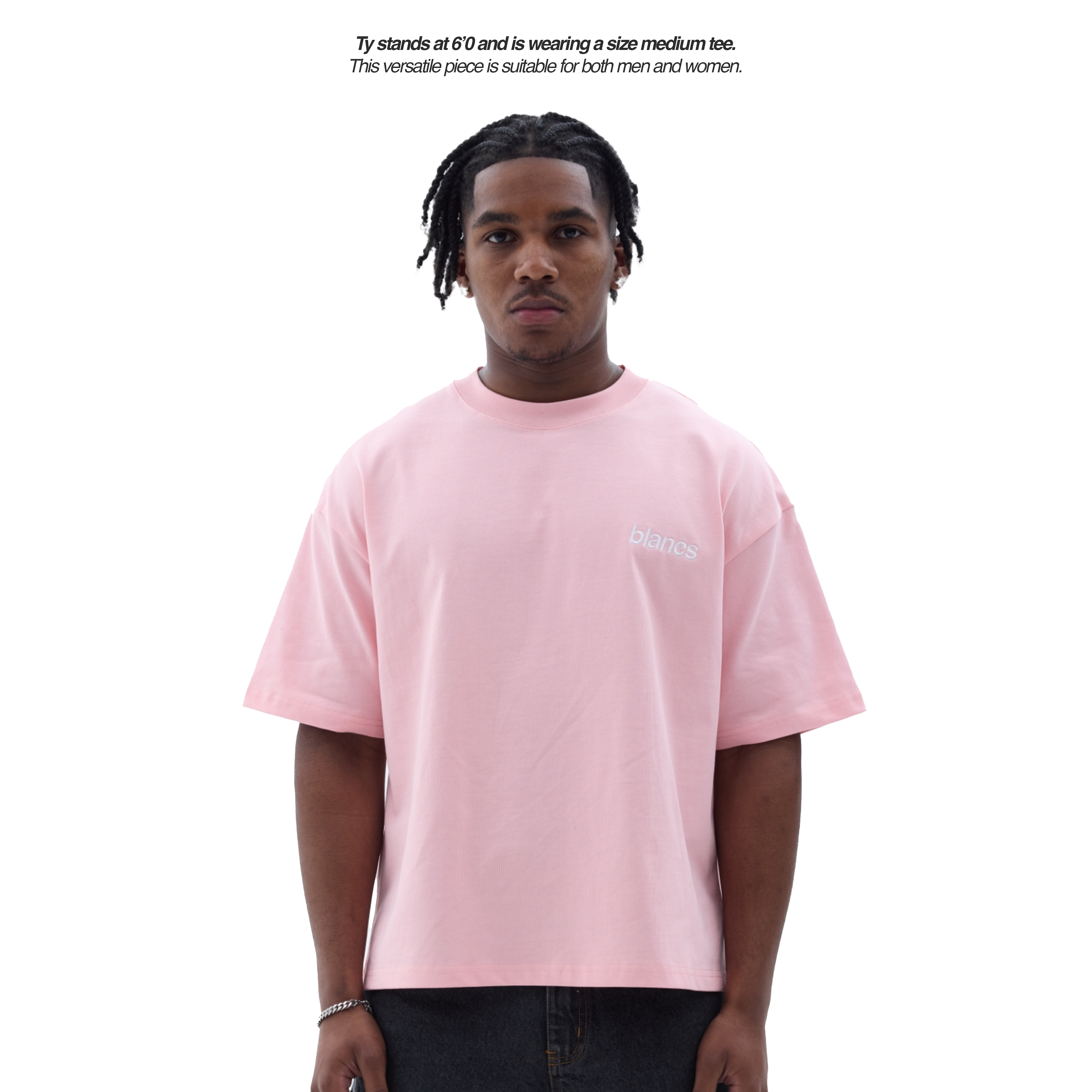BLANCS CLASSIC LOGO TEE - PINK