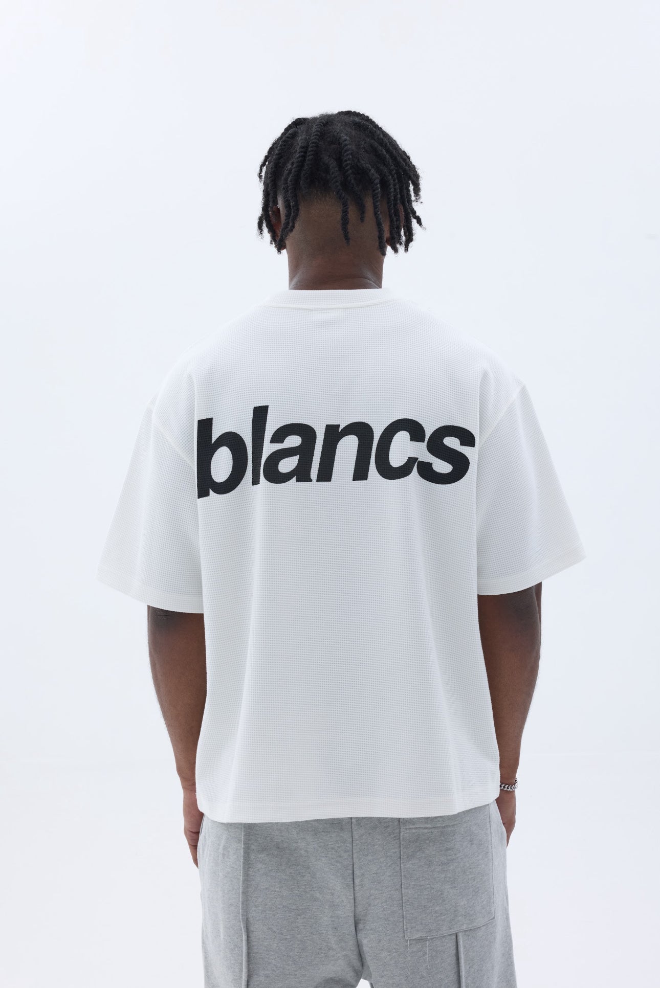 BLANCS WAFFLE KNIT S/S - WHITE