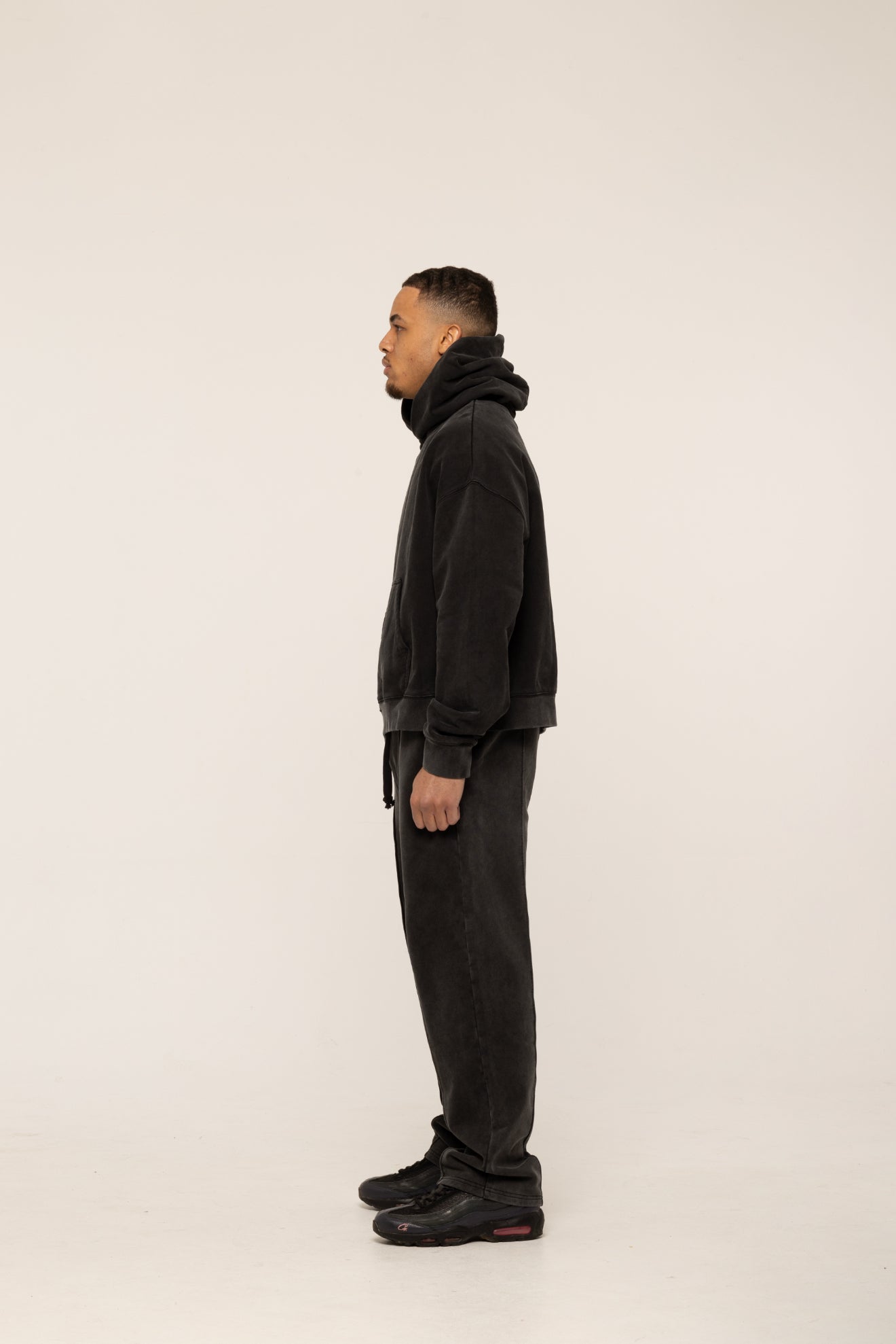 BLANCS PULLOVER HOODIE - WASHED BLACK