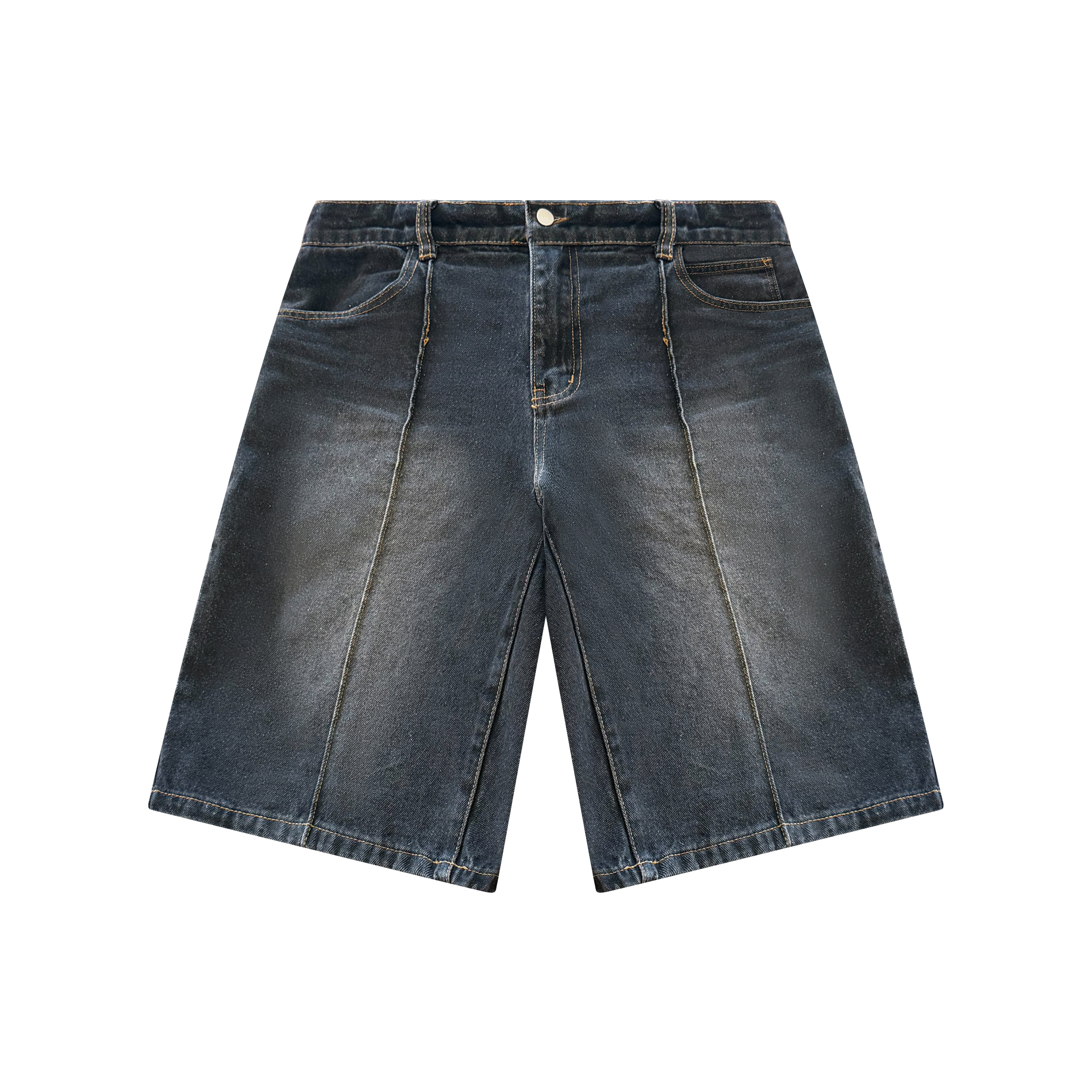 BLANCS PLEATED JORTS - BLACK
