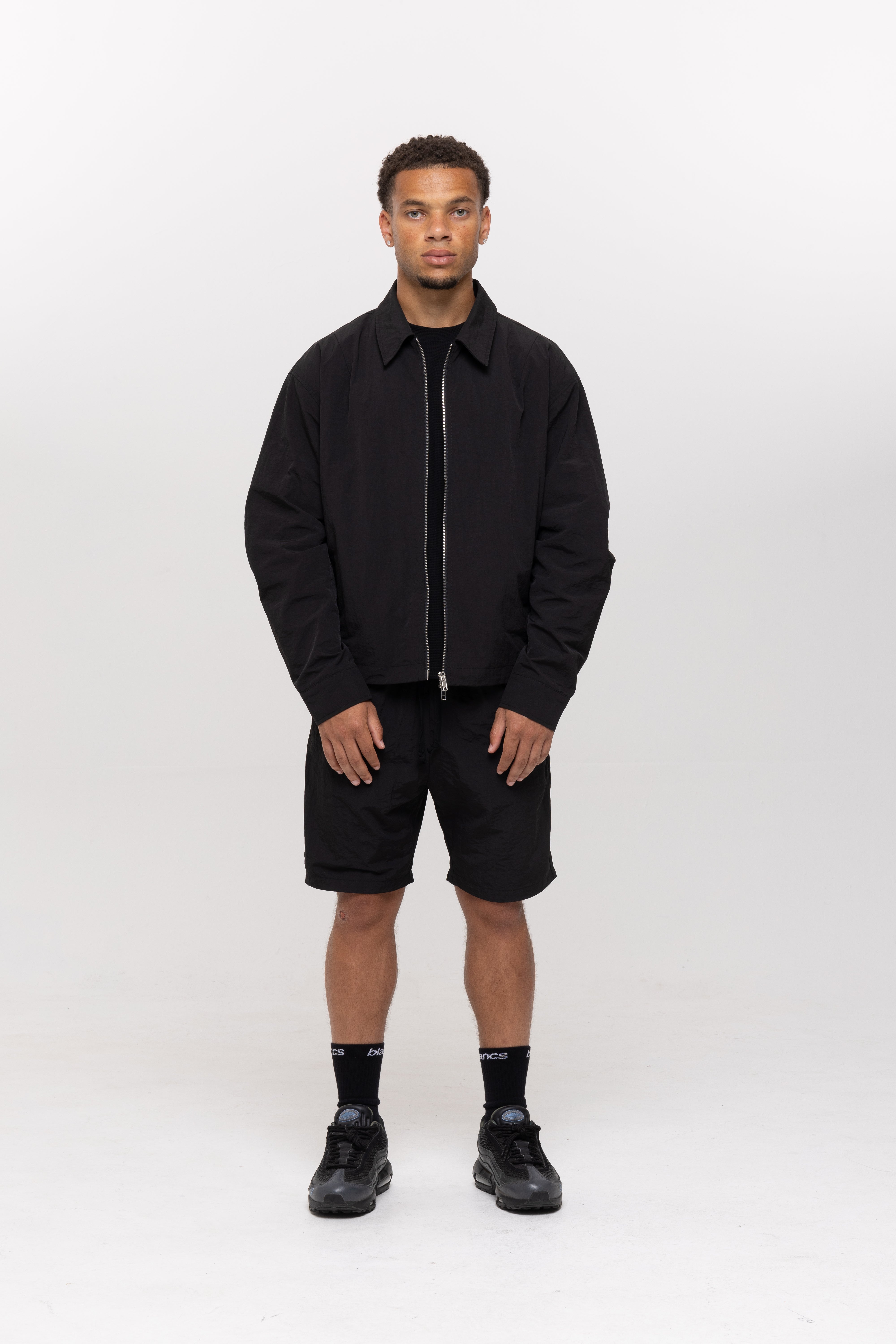 BLANCS NYLON SHORTS - BLACK