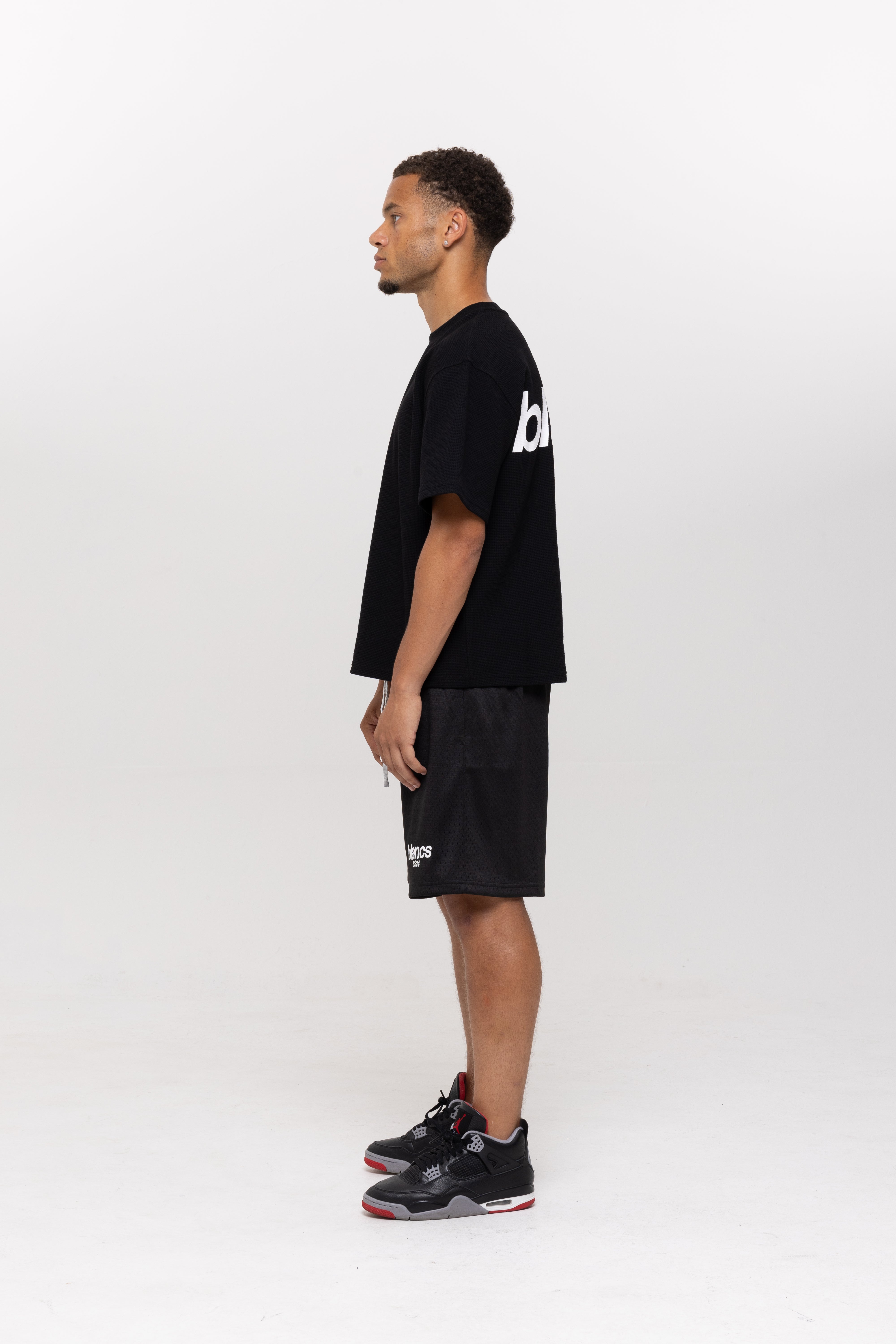 BLANCS MESH SHORTS - BLACK