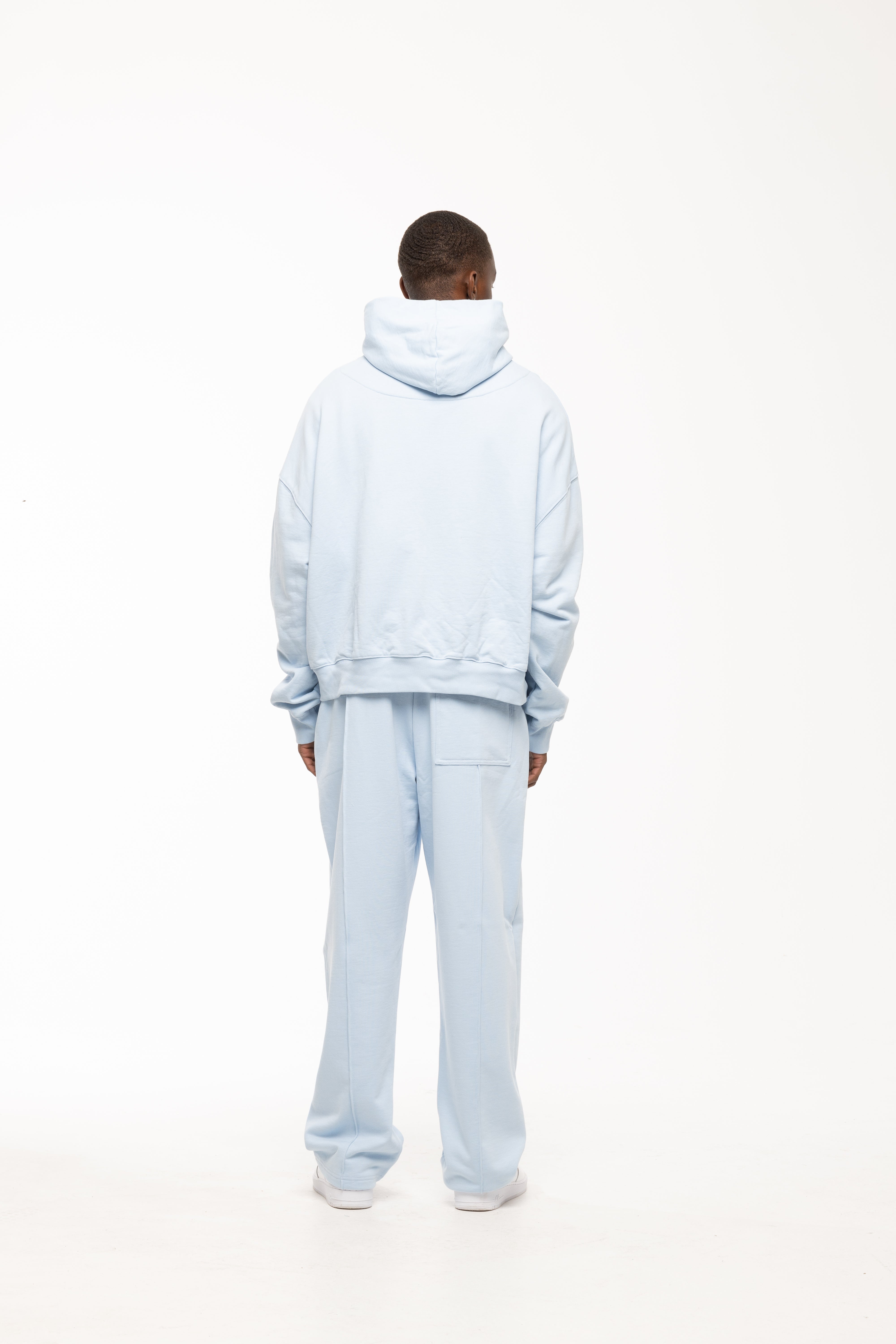 BLANCS ZIP HOODIE - BABY BLUE