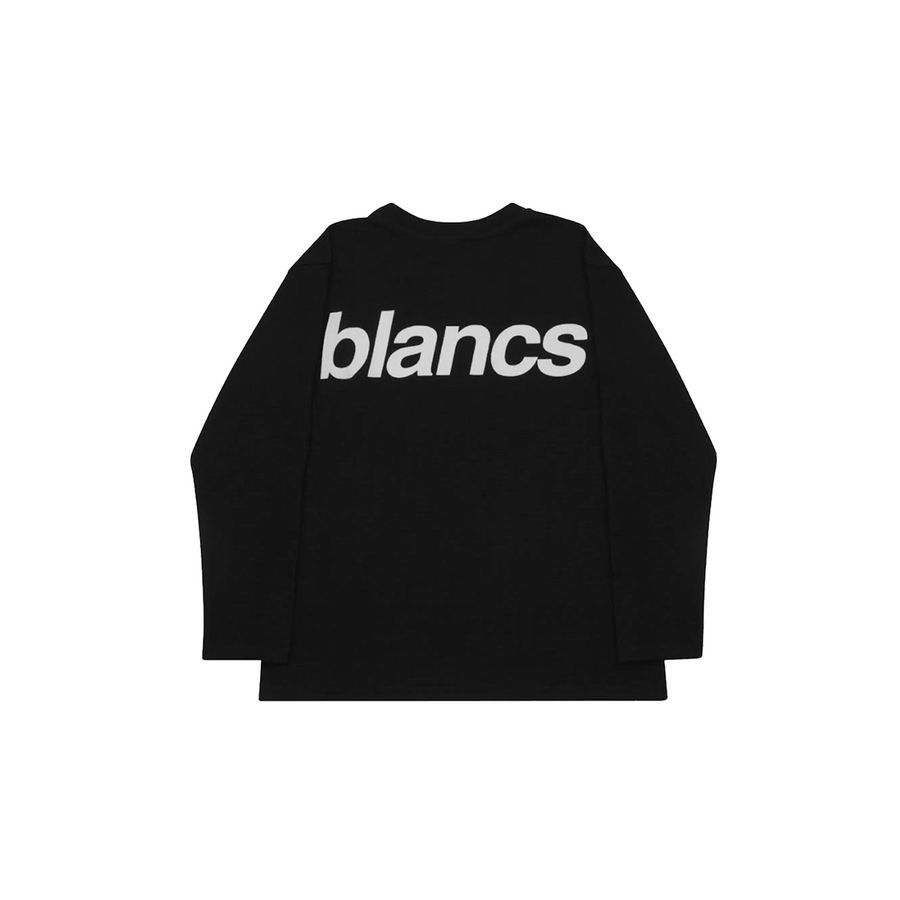 BLANCS WAFFLE KNIT L/S - BLACK