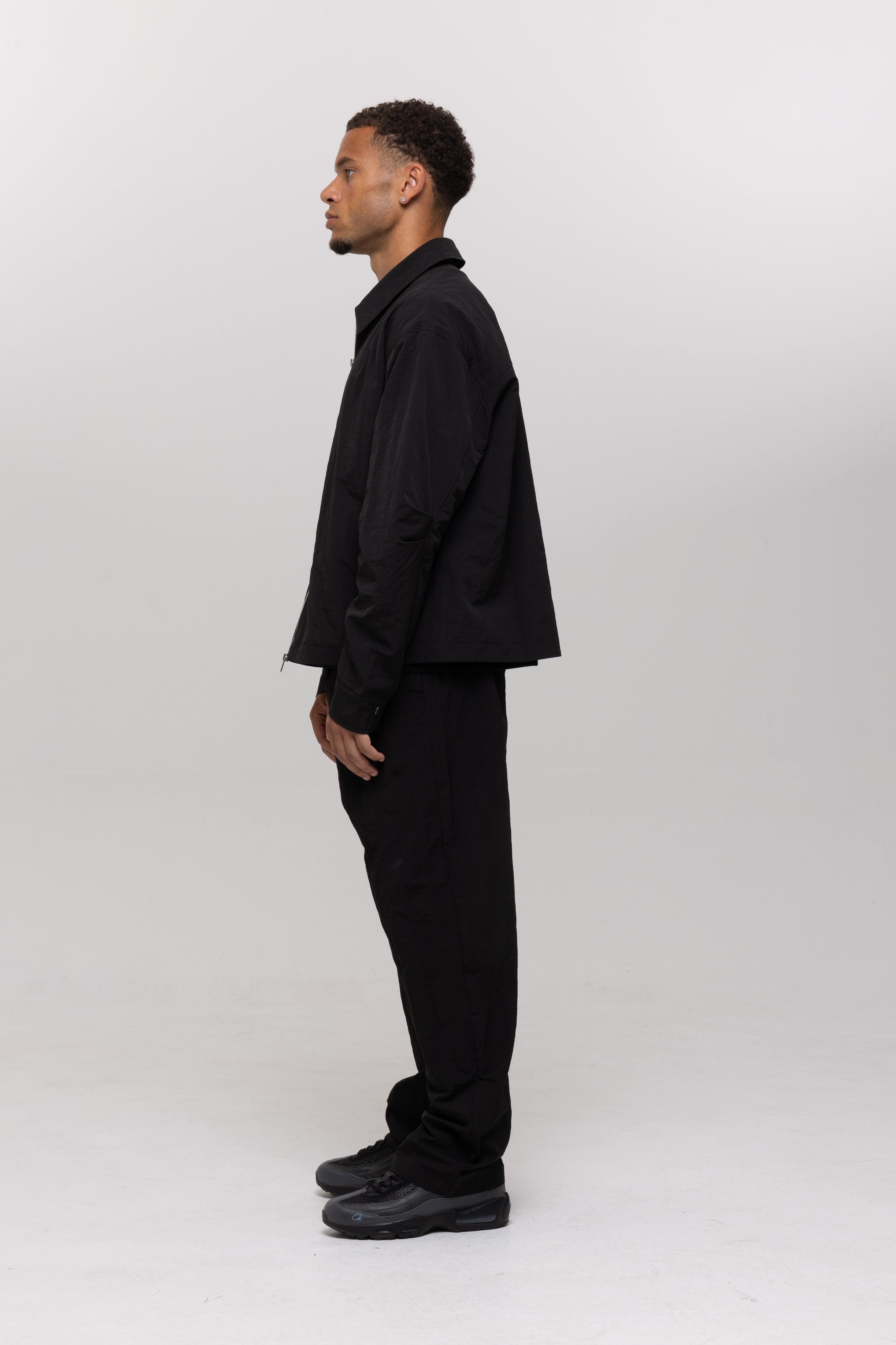 BLANCS NYLON PANTS - BLACK