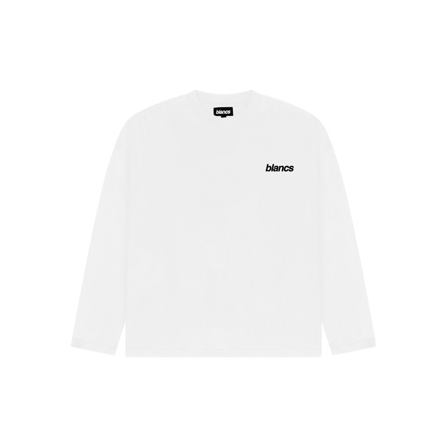 BLANCS CLASSIC LOGO L/S - WHITE