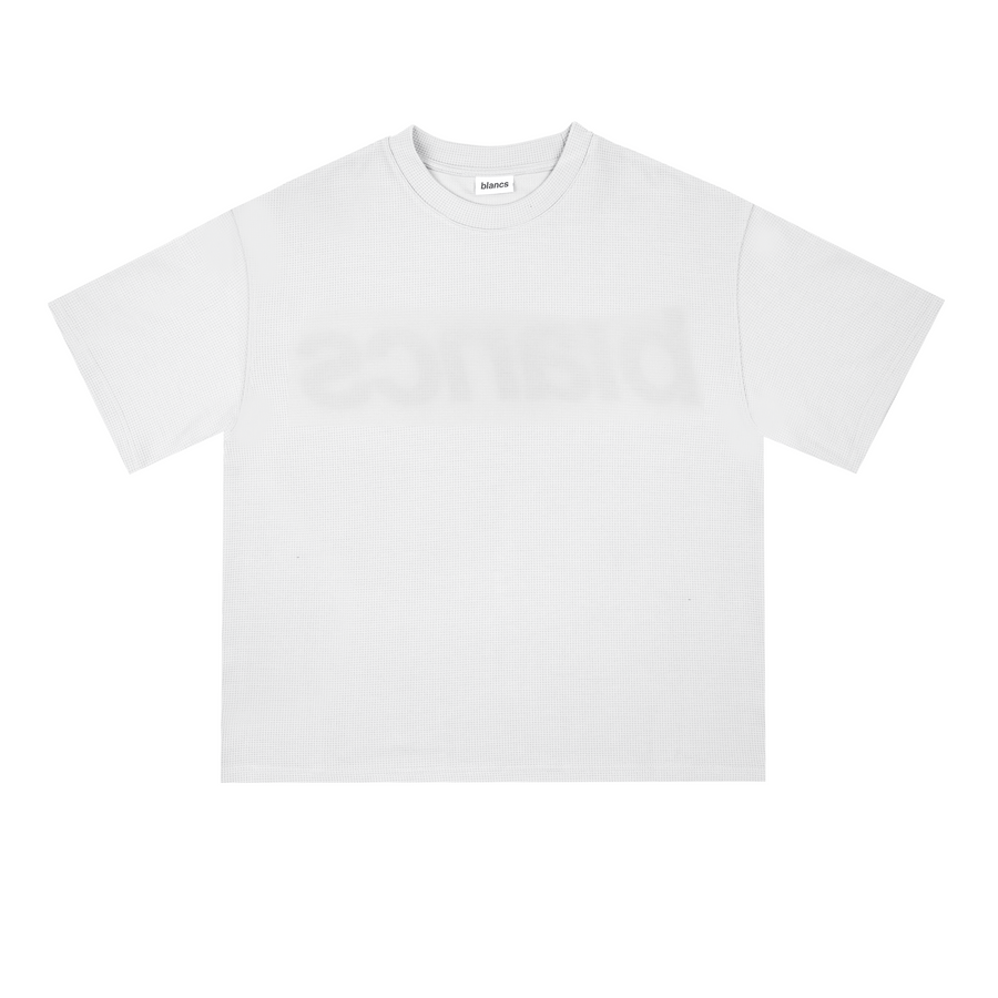 BLANCS WAFFLE KNIT S/S - WHITE
