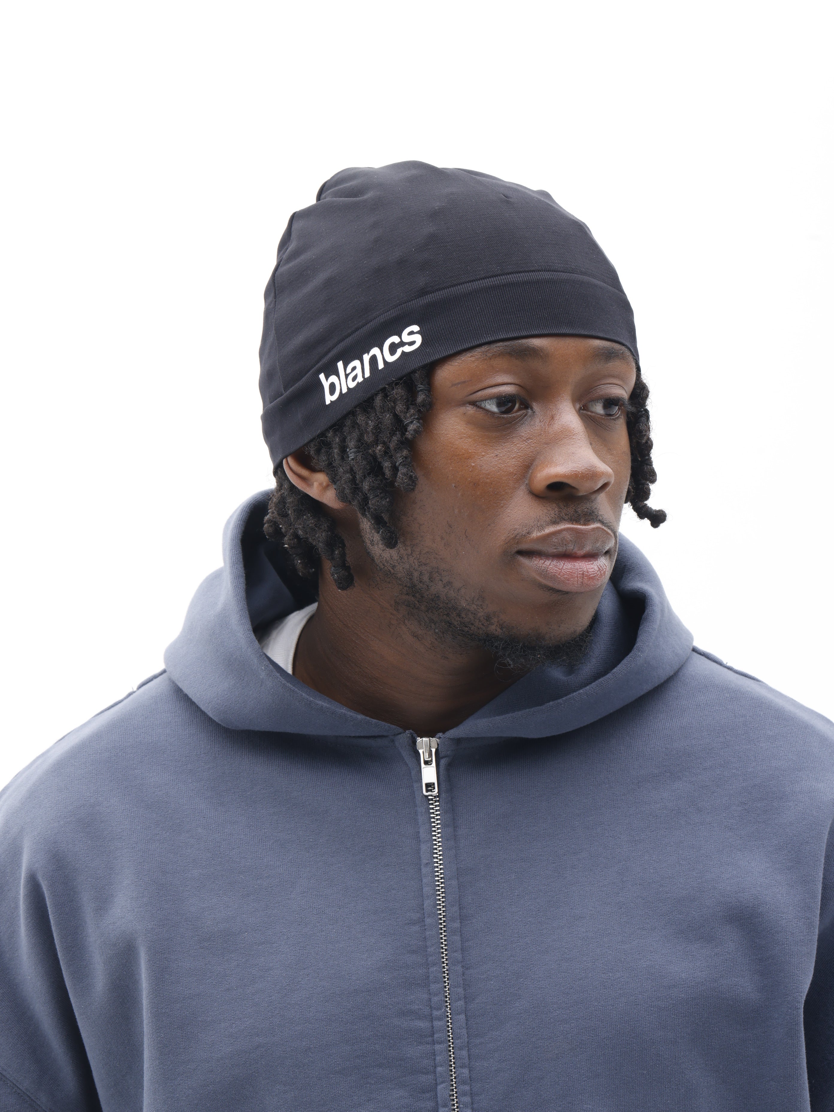 BLANCS SKULL CAP - BLACK