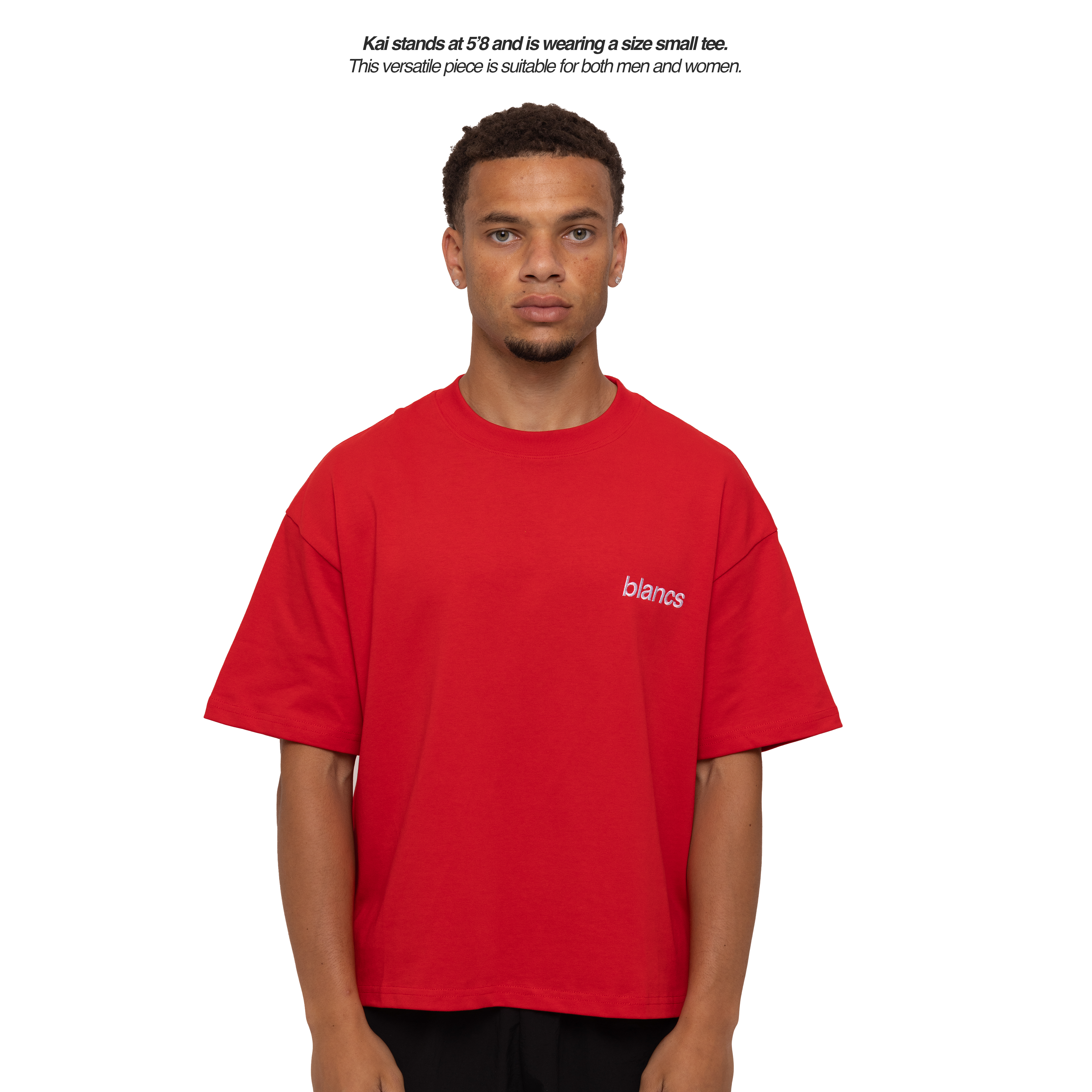 BLANCS CLASSIC LOGO TEE - RED