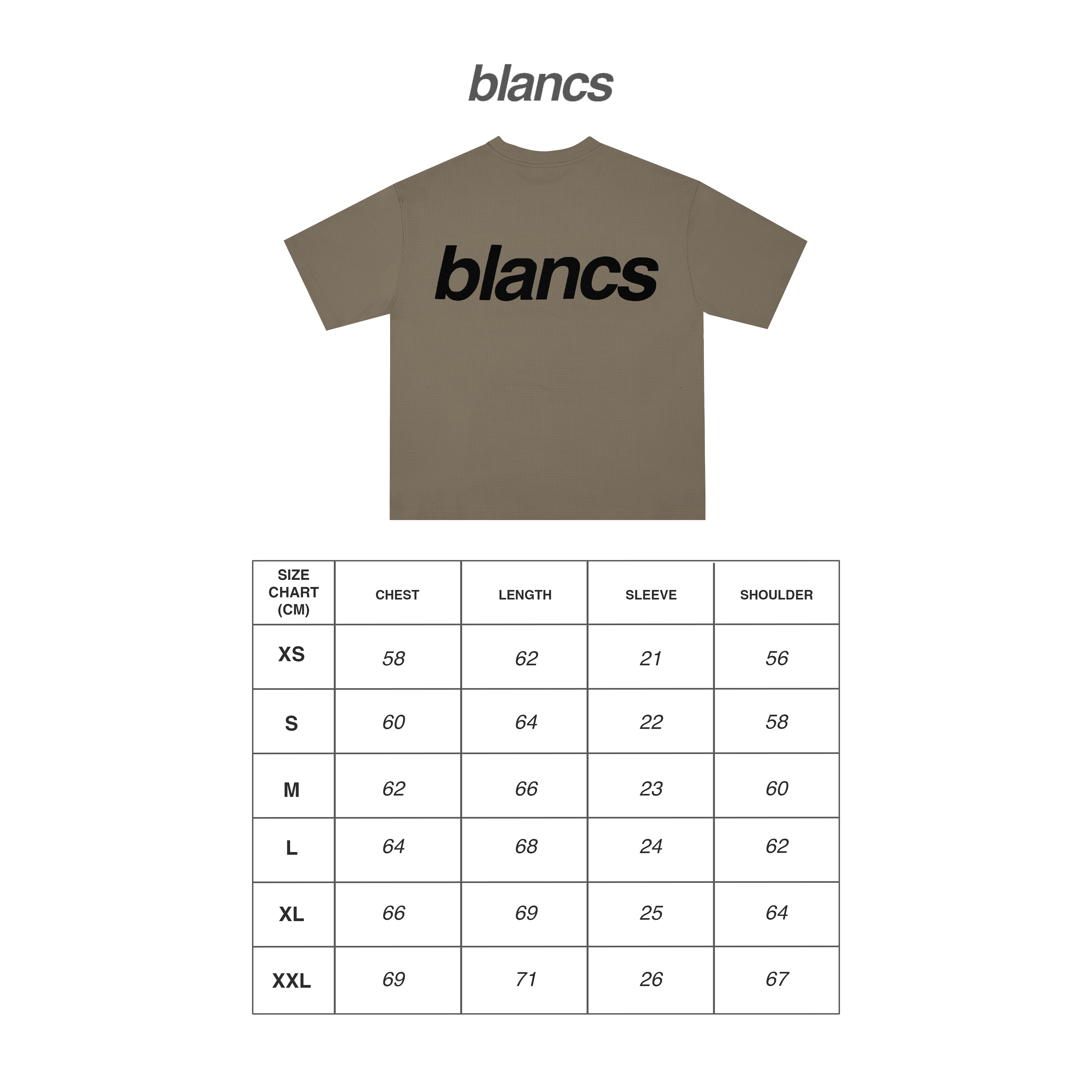 BLANCS WAFFLE KNIT S/S - KHAKI
