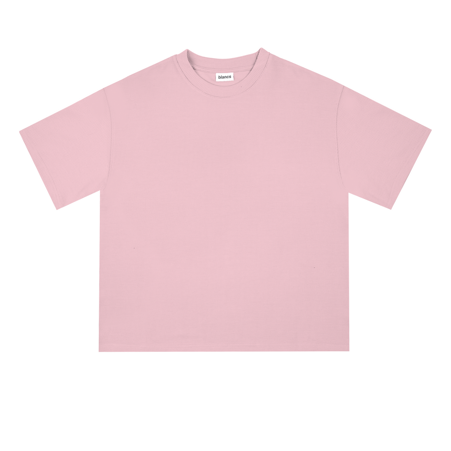 BLANCS WAFFLE KNIT S/S - PINK