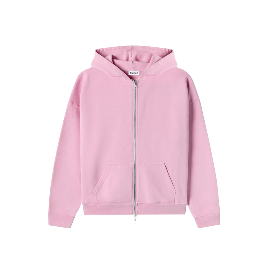 BLANCS ZIP HOODIE - PINK