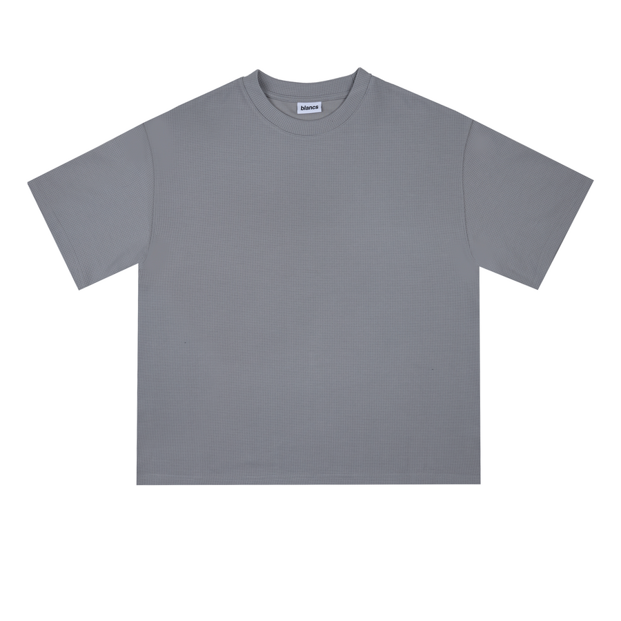 BLANCS WAFFLE KNIT S/S - GREY