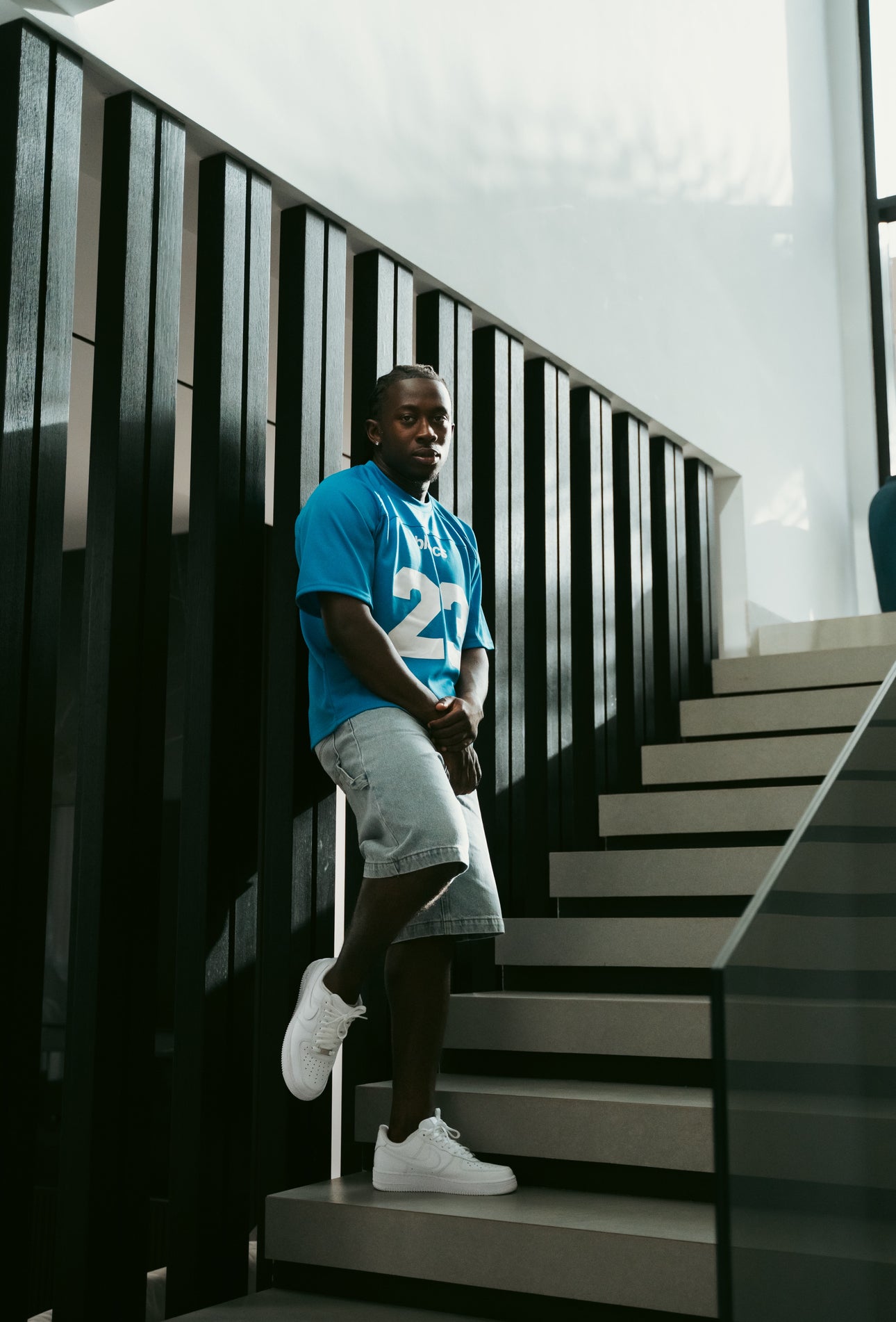 BLANCS JORTS - BLUE