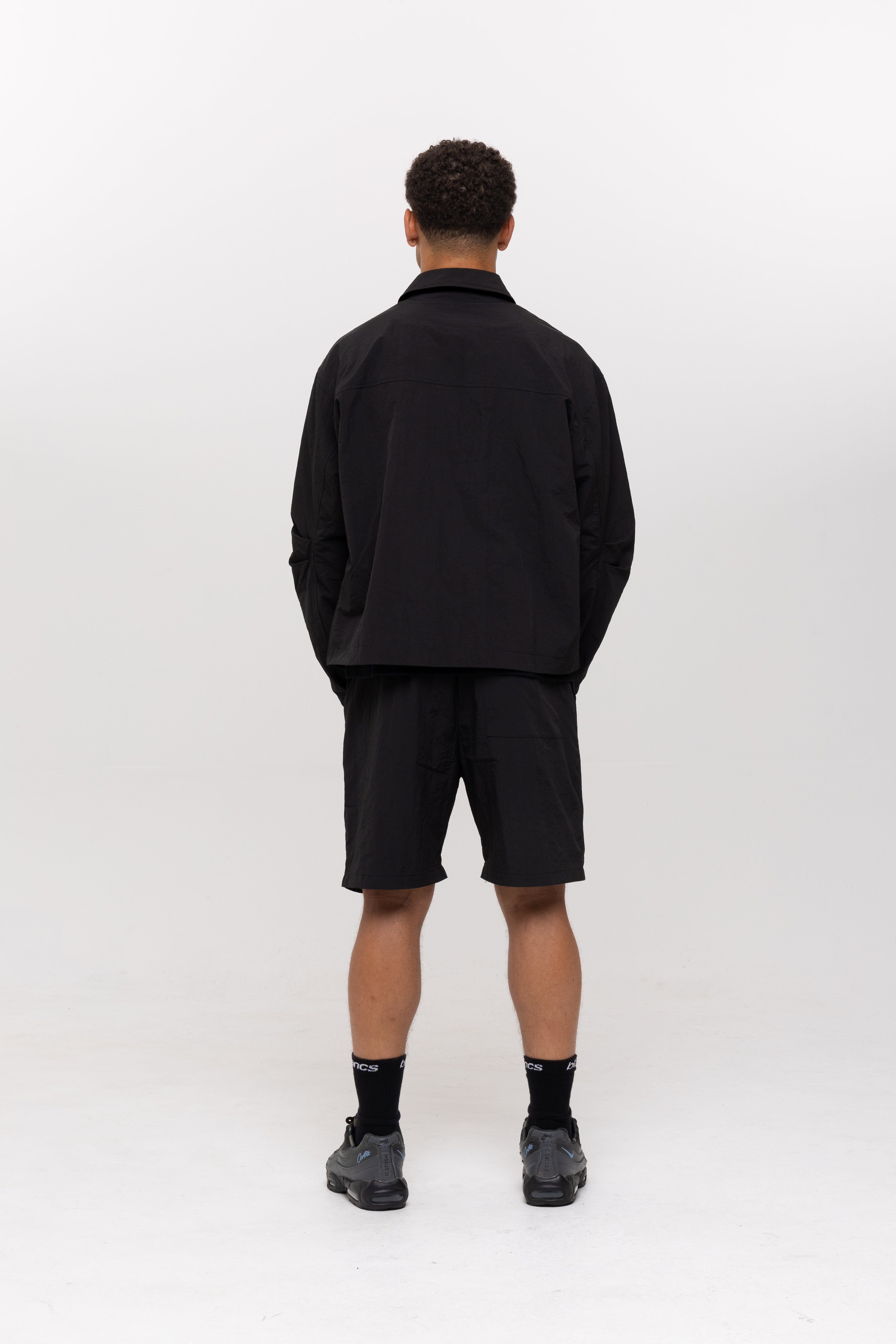 BLANCS NYLON SHORTS - BLACK