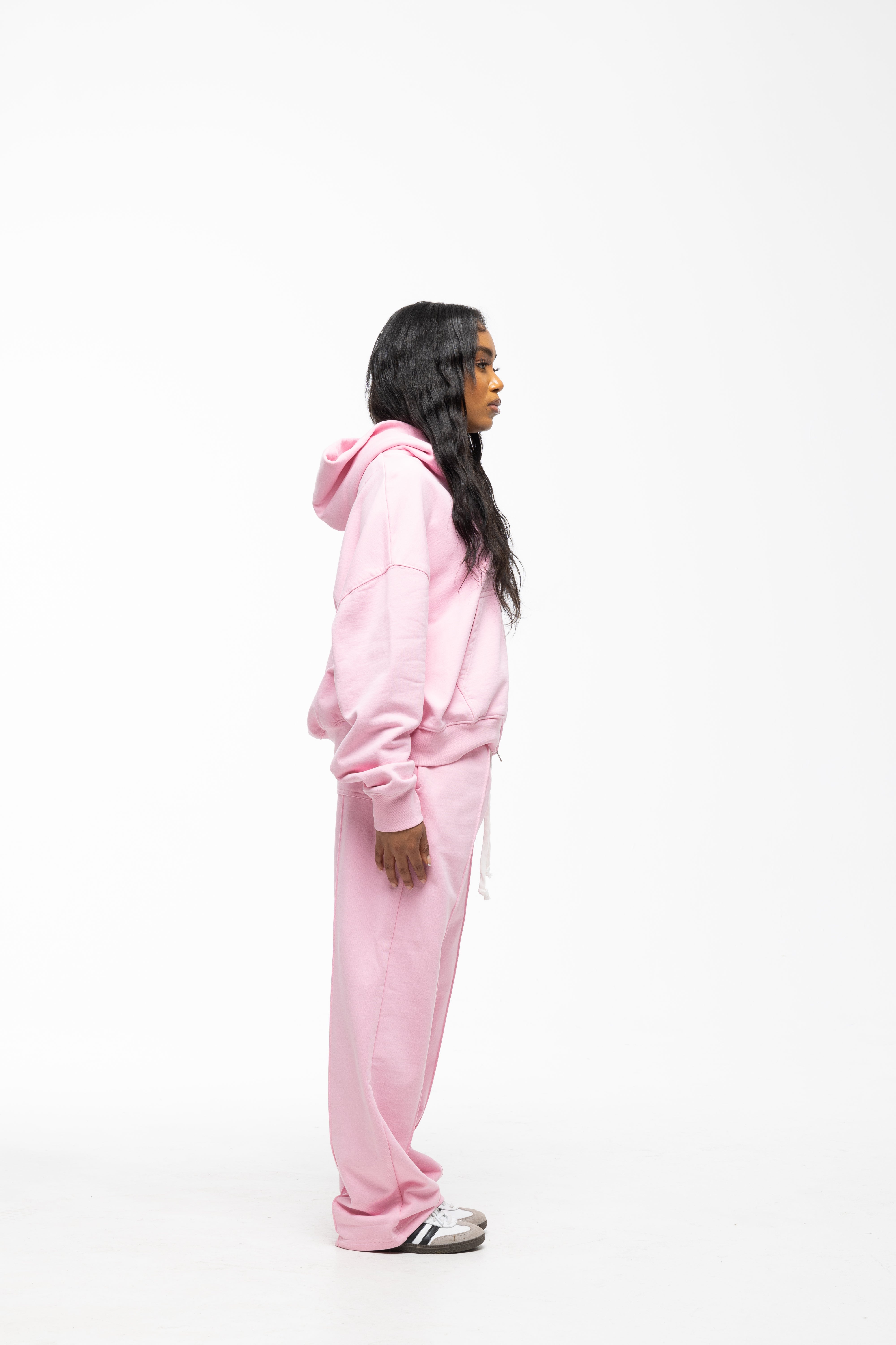 BLANCS ZIP HOODIE - PINK