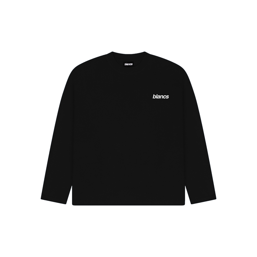BLANCS CLASSIC LOGO L/S - BLACK