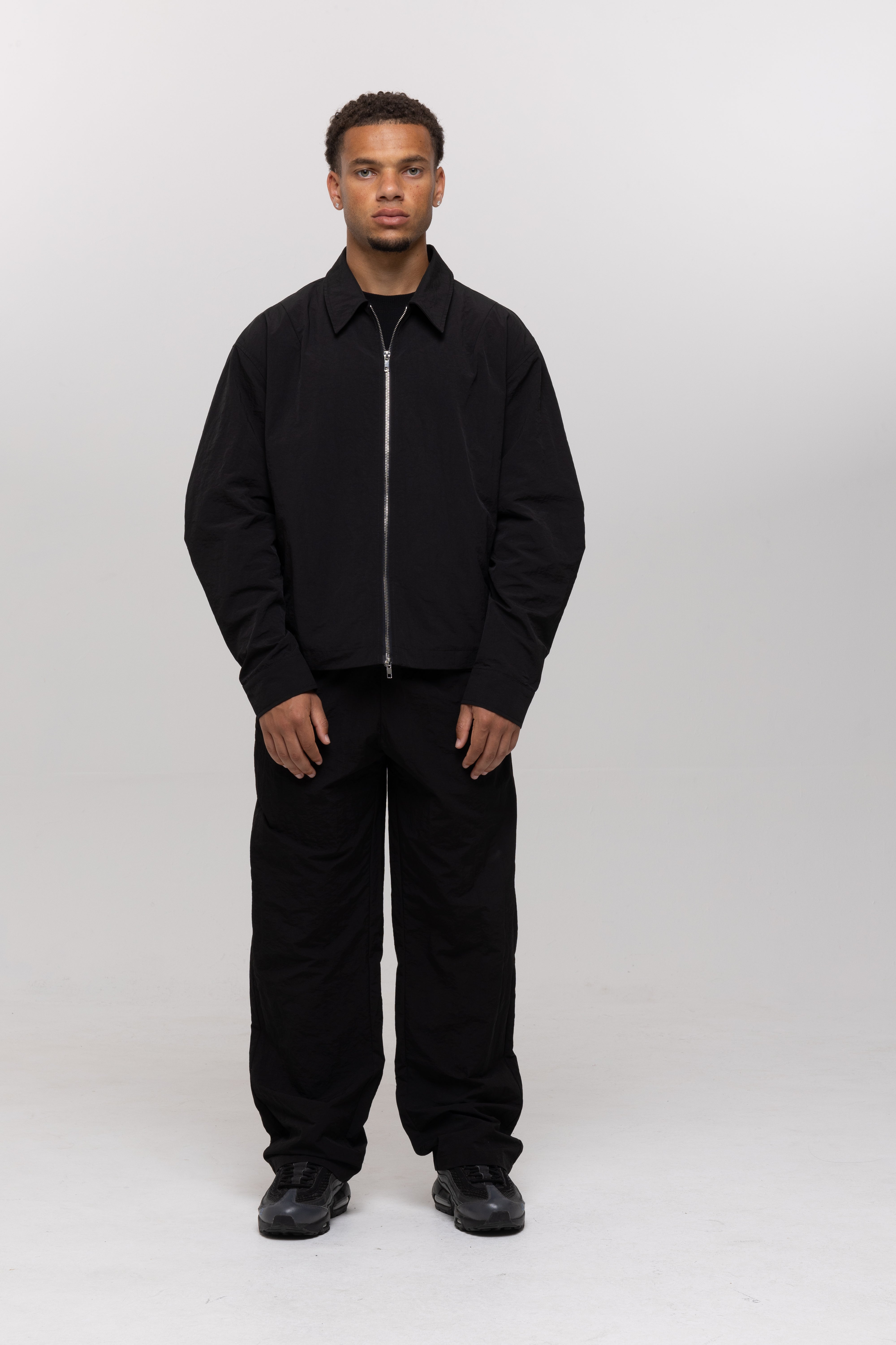 BLANCS NYLON PANTS - BLACK