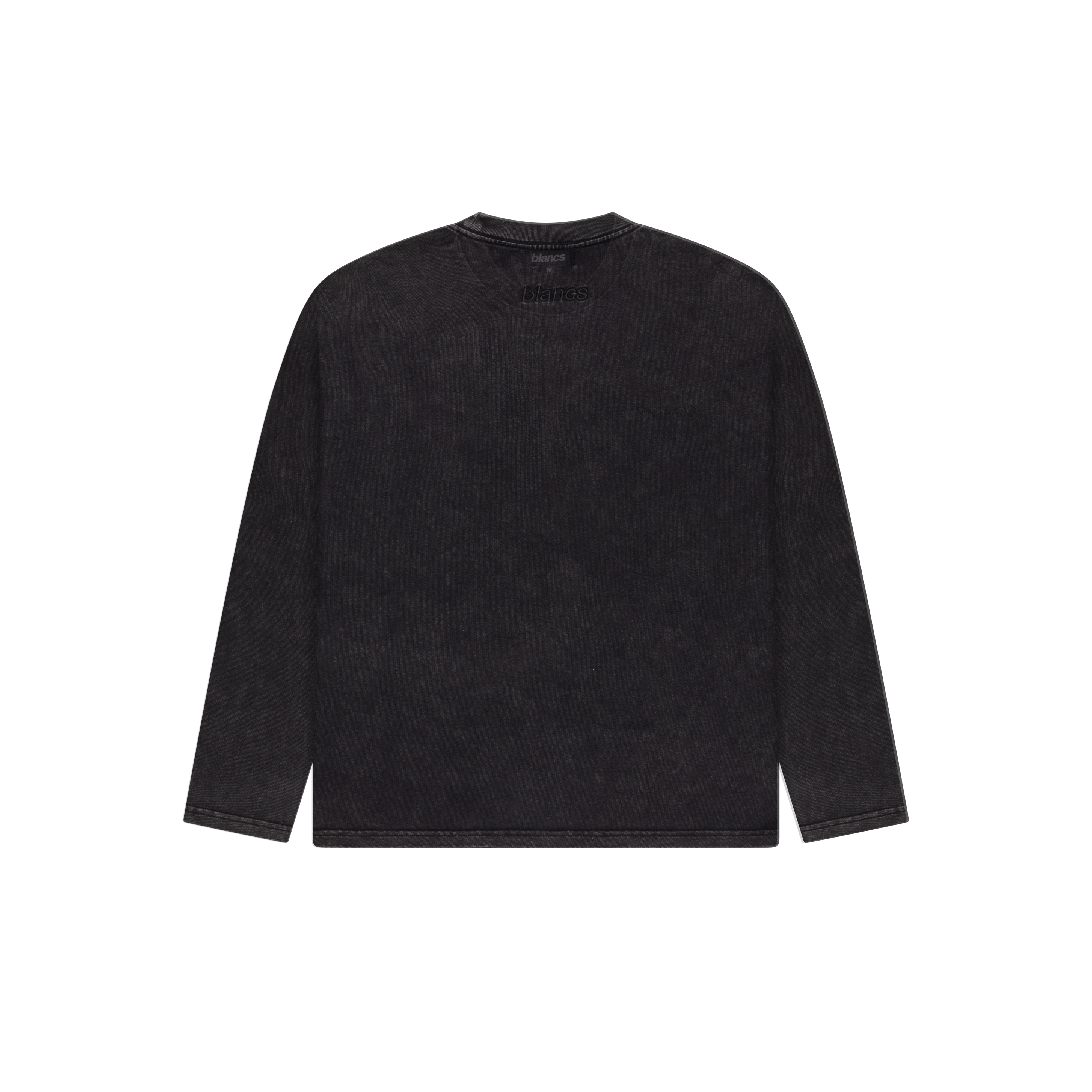 BLANCS WASHED TEE L/S - BLACK