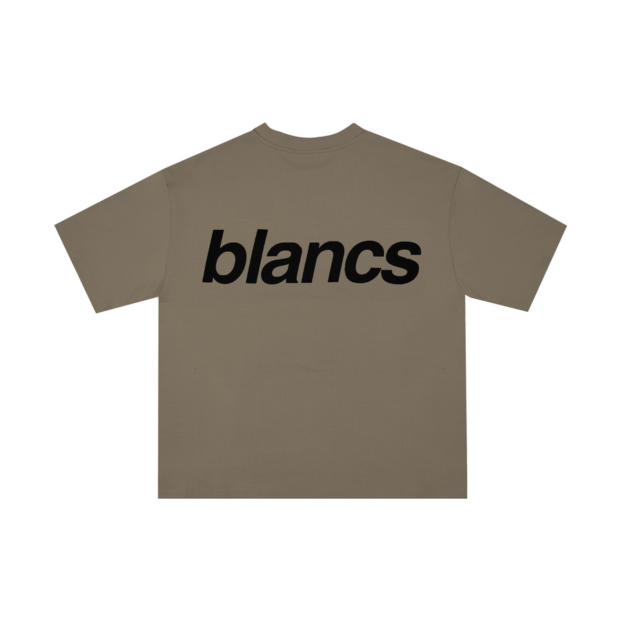 BLANCS WAFFLE KNIT S/S - KHAKI
