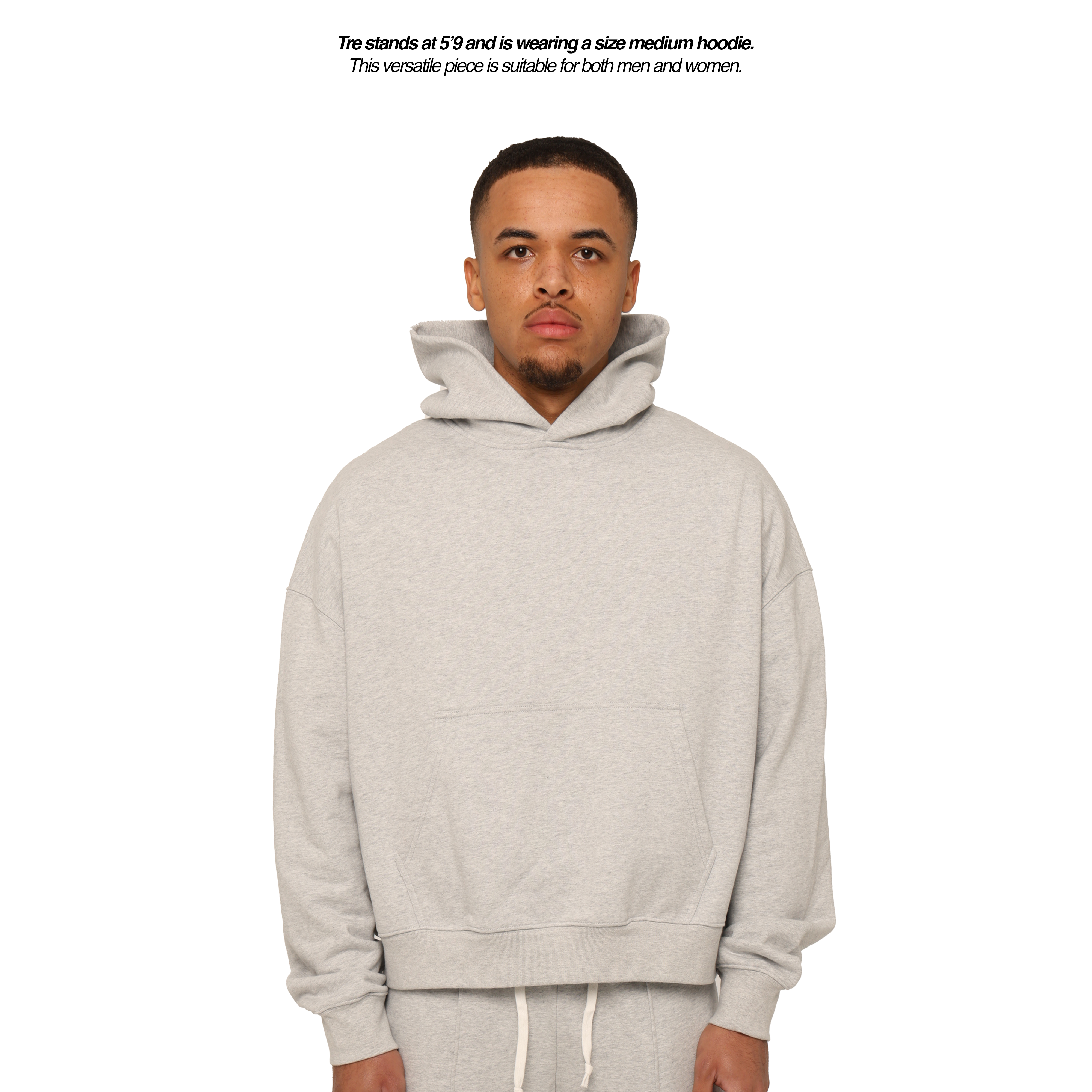 BLANCS PULLOVER HOODIE - GREY