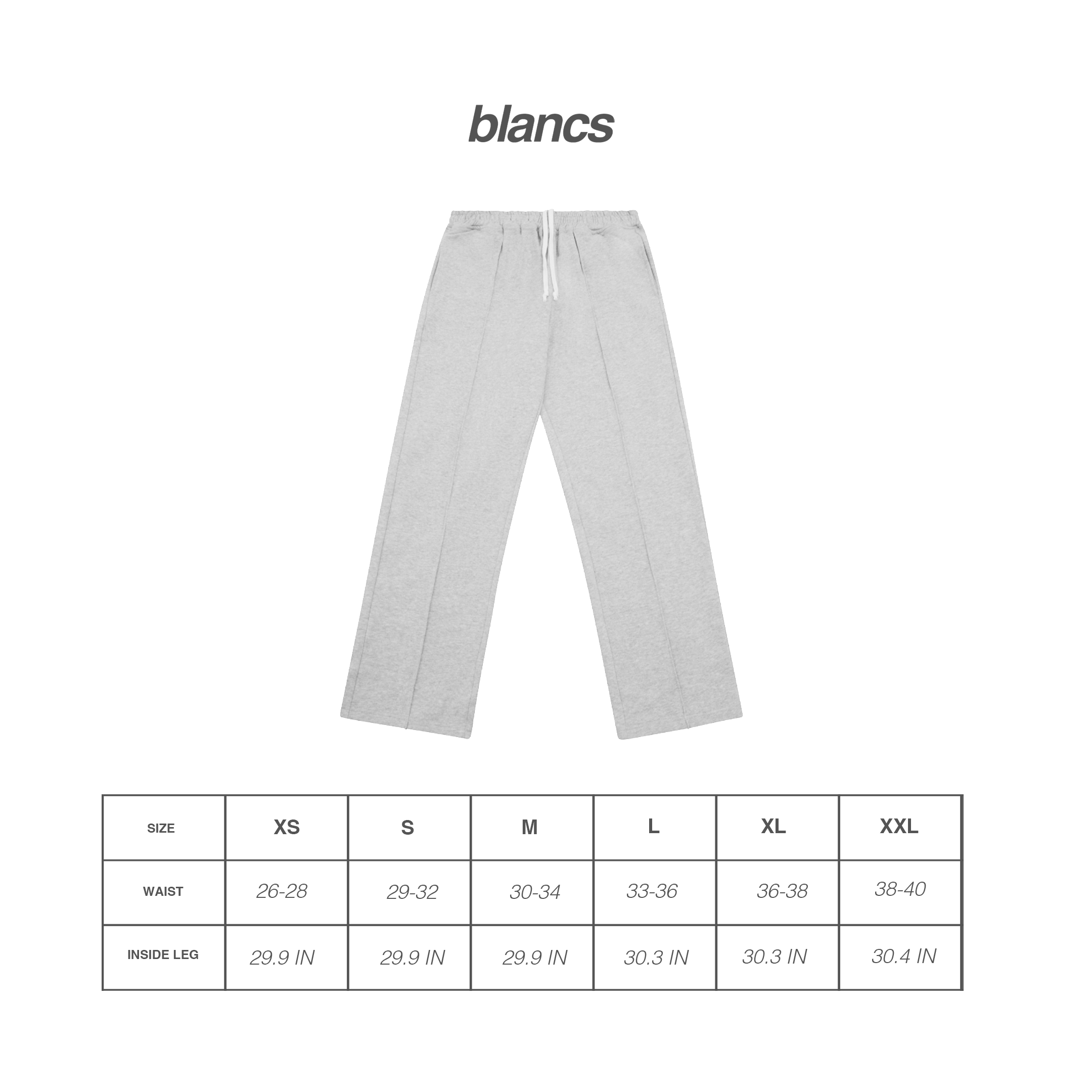 BLANCS JOGGERS - GREY