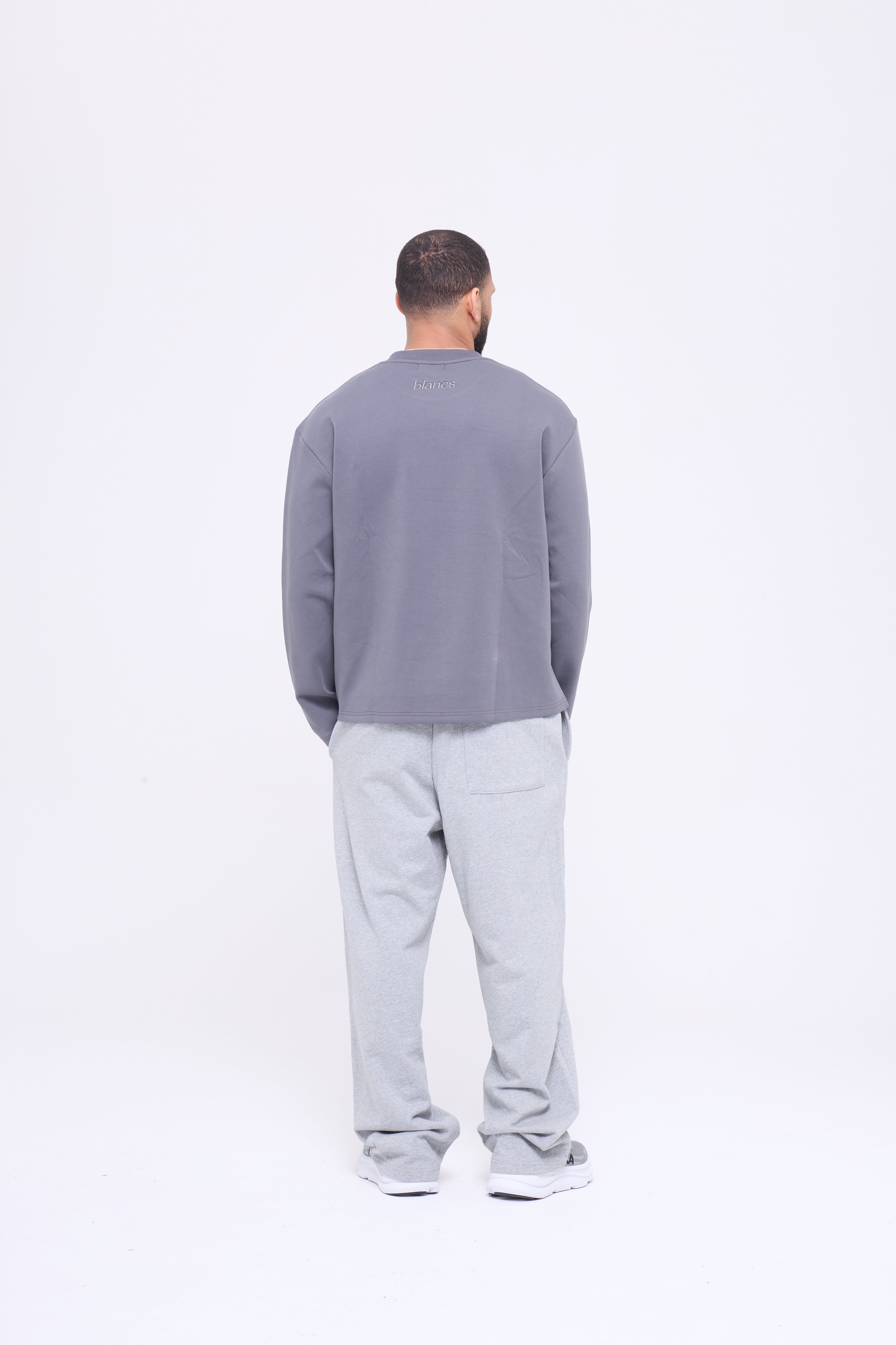 BLANCS CLASSIC LOGO L/S - GREY