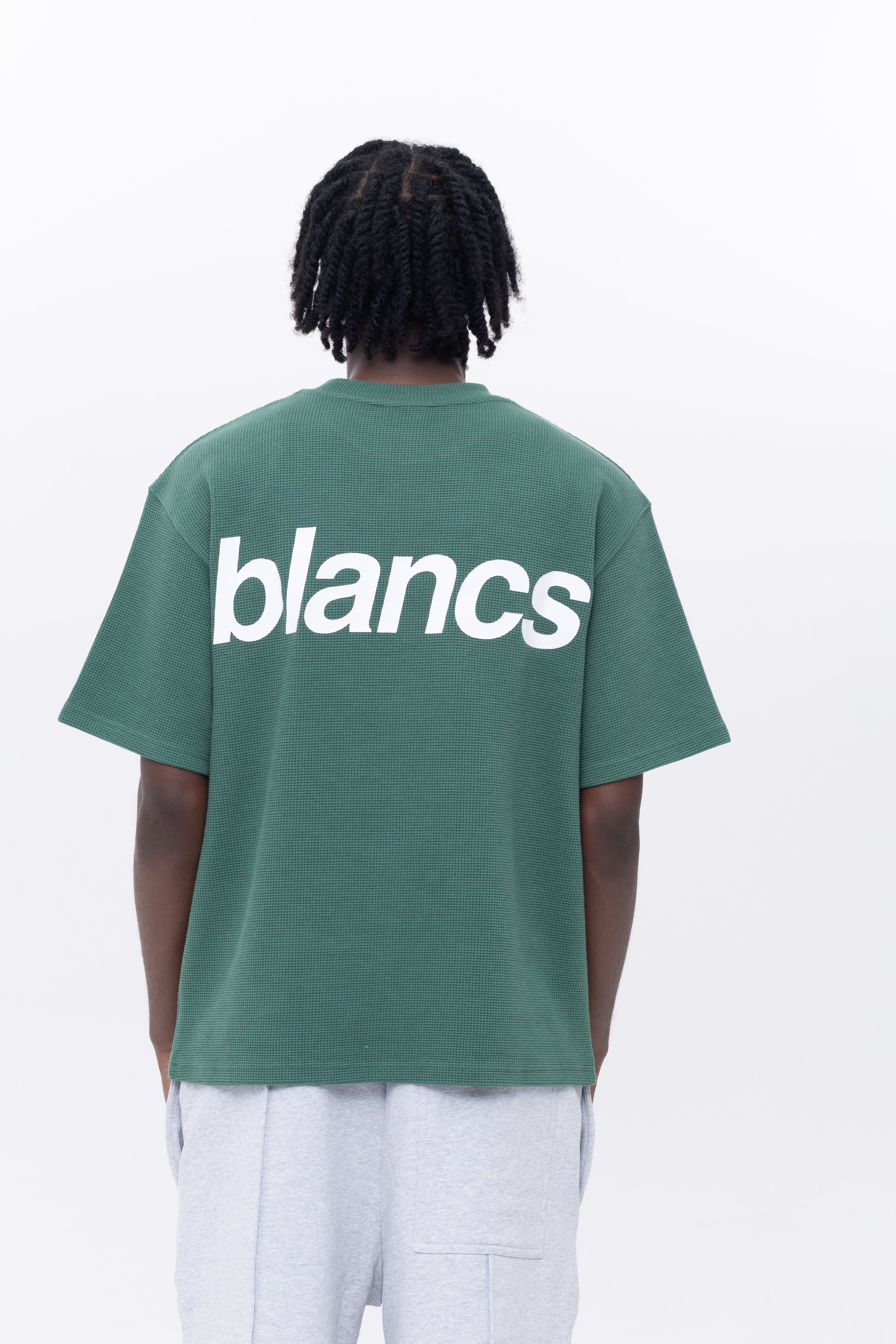 BLANCS WAFFLE KNIT S/S - GREEN