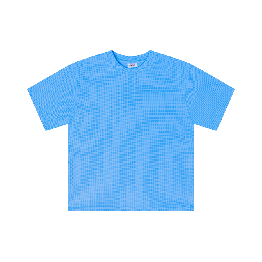 BLANCS WAFFLE KNIT S/S - BABY BLUE