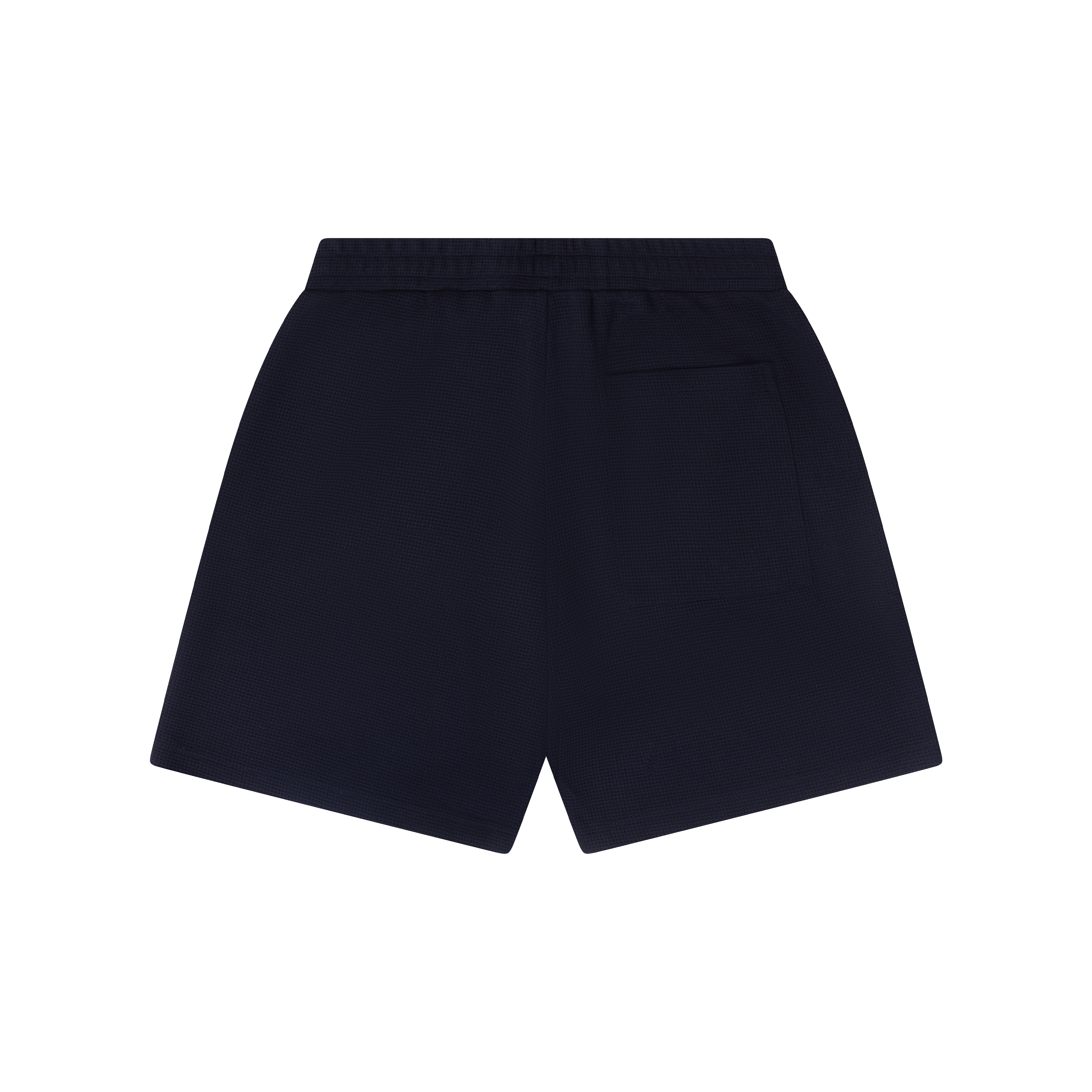 BLANCS WAFFLE SHORTS - BLACK