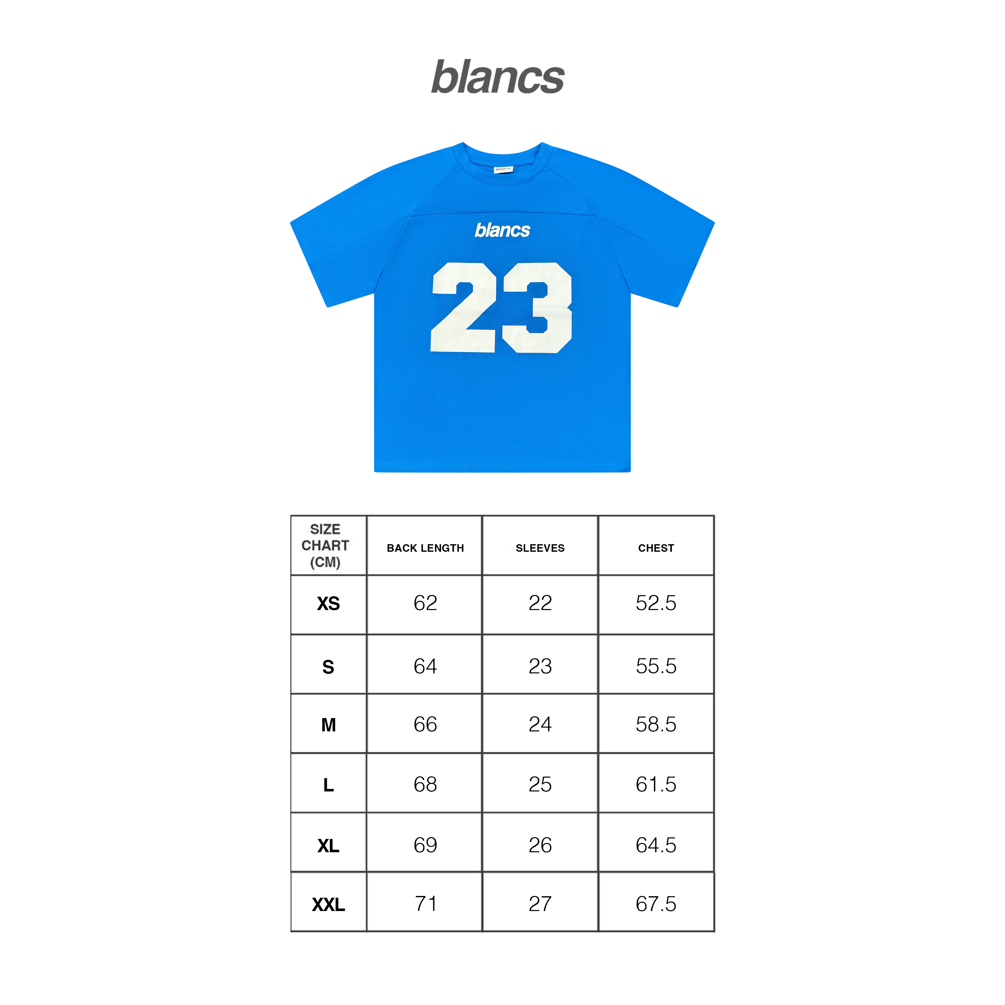 BLANCS JERSEY - BLUE