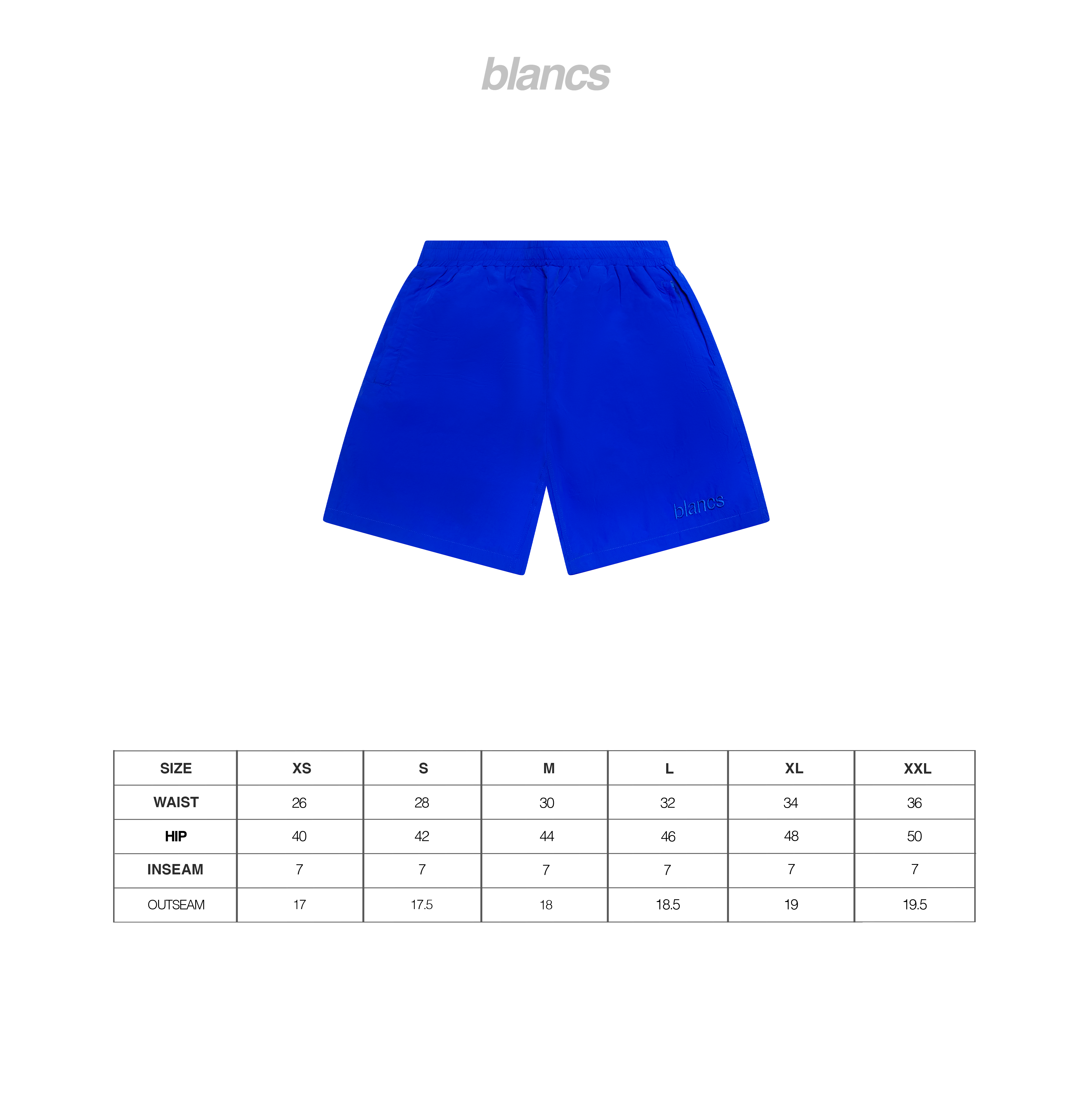 BLANCS SWIM SHORTS - BLUE