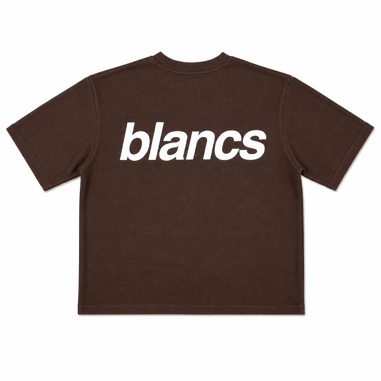 BLANCS WAFFLE KNIT S/S - BROWN