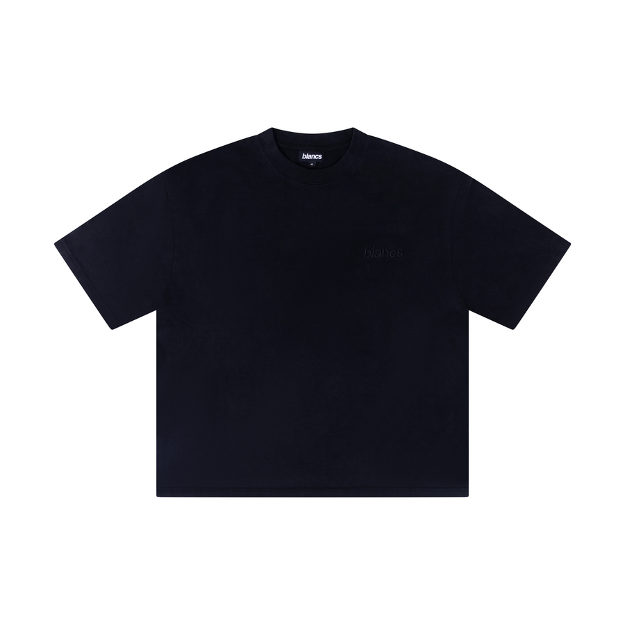 BLANCS CLASSIC LOGO TEE - WASHED BLACK