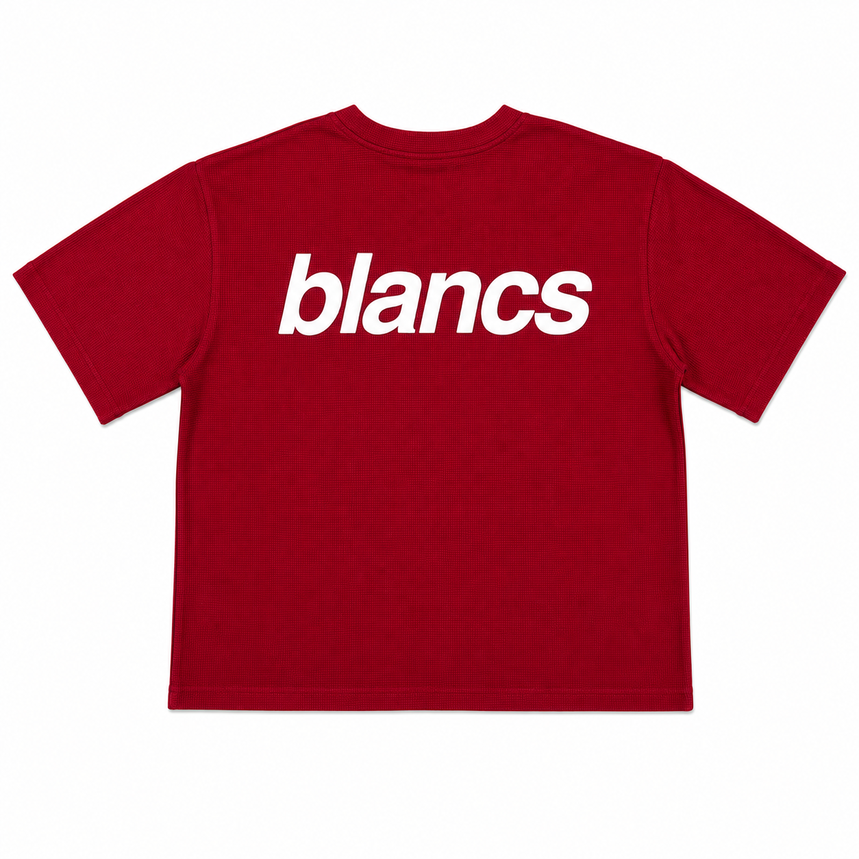 BLANCS WAFFLE KNIT S/S - BURGUNDY